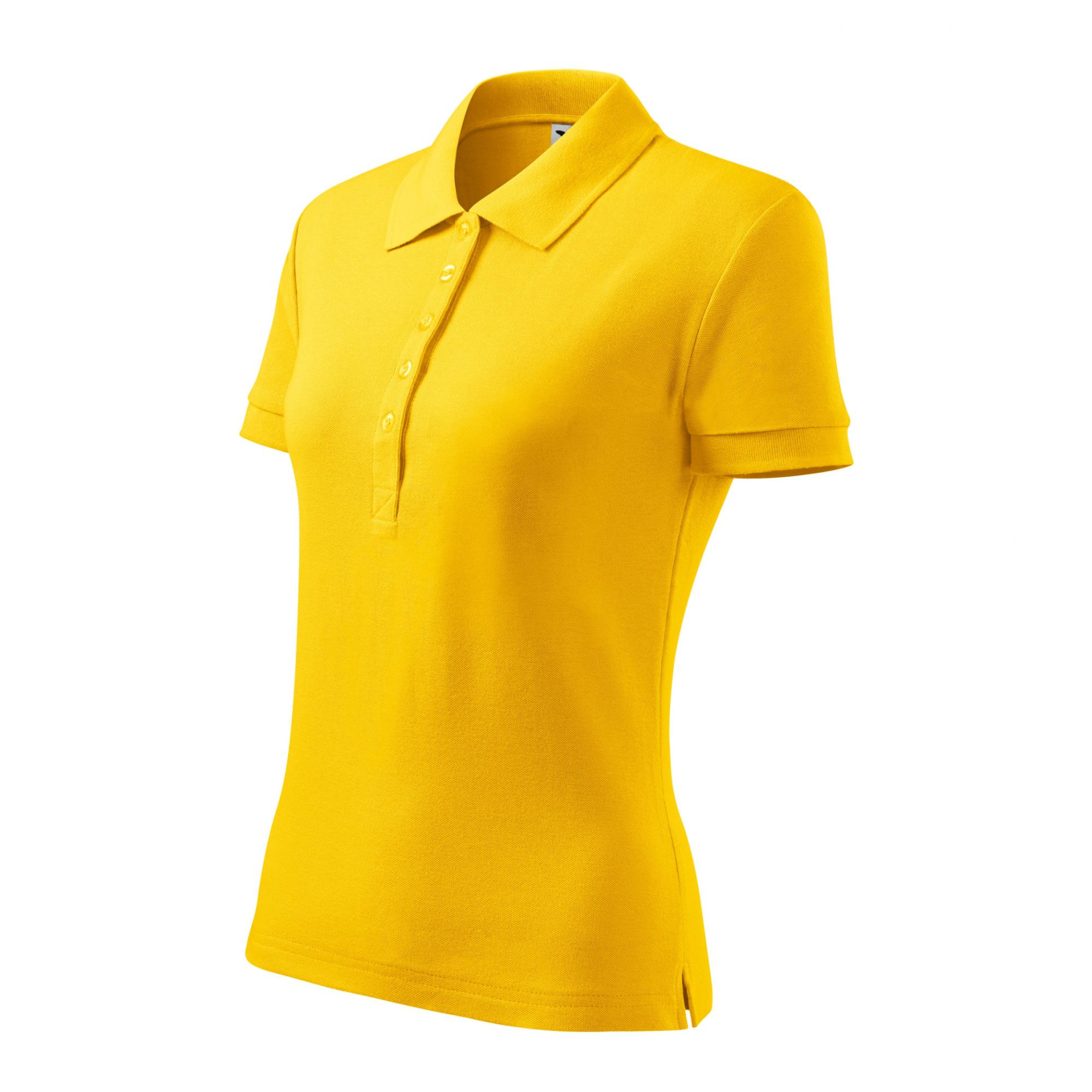 Tricou polo pentru damă Cotton Heavy 216 Galben XS