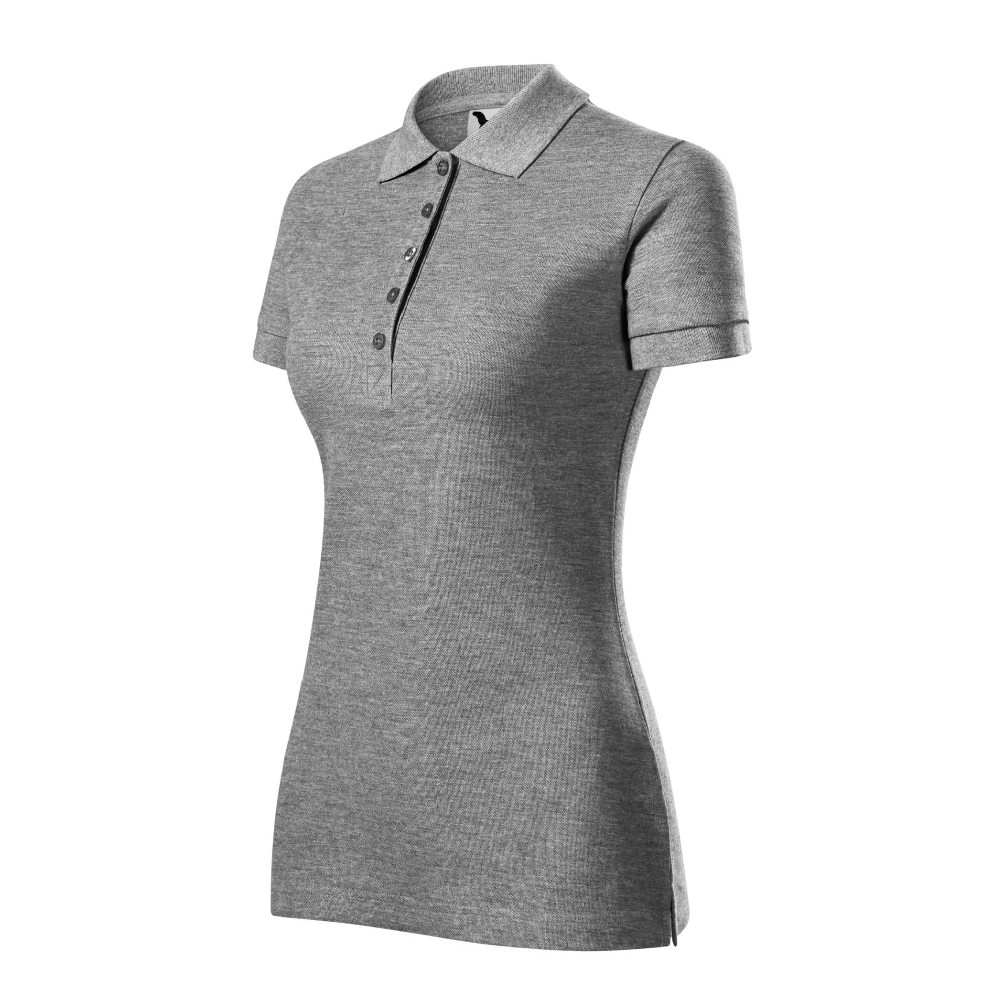 Tricou polo pentru damă Cotton Heavy 216 Gri inchis L