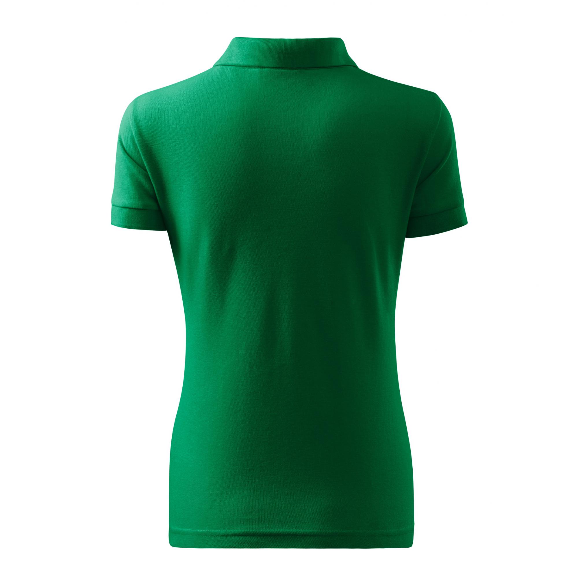 Tricou polo pentru damă Cotton Heavy 216 Verde mediu XL
