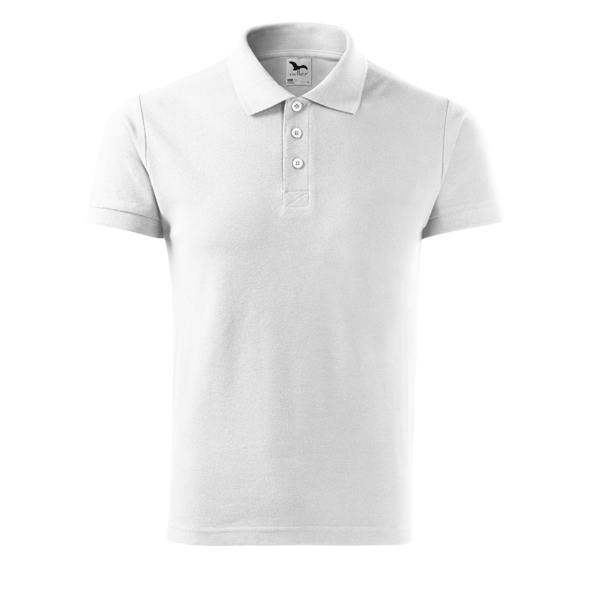 Tricou polo pentru bărbaţi Cotton 212 Alb M