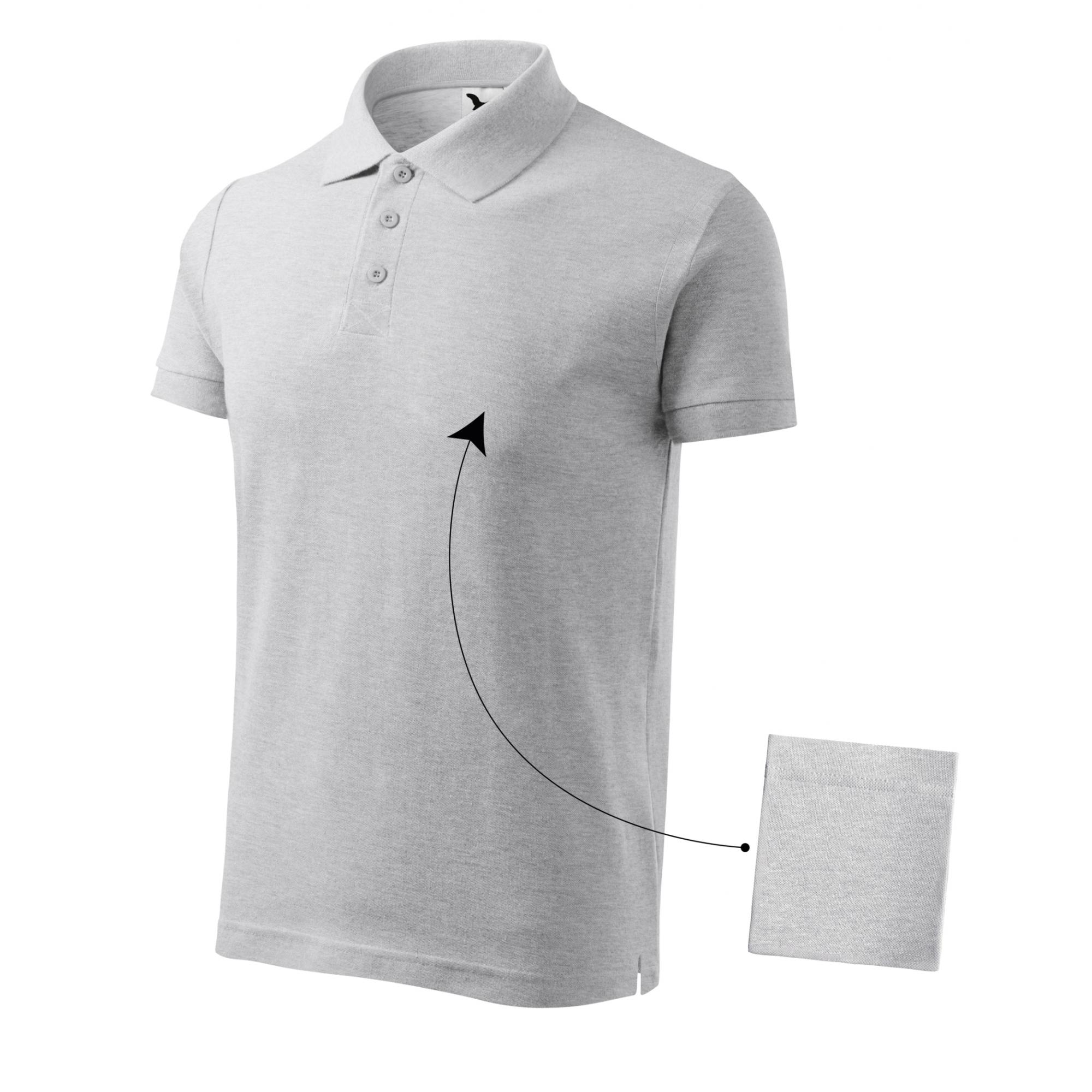 Tricou polo pentru bărbaţi Cotton 212 Gri deschis XXL