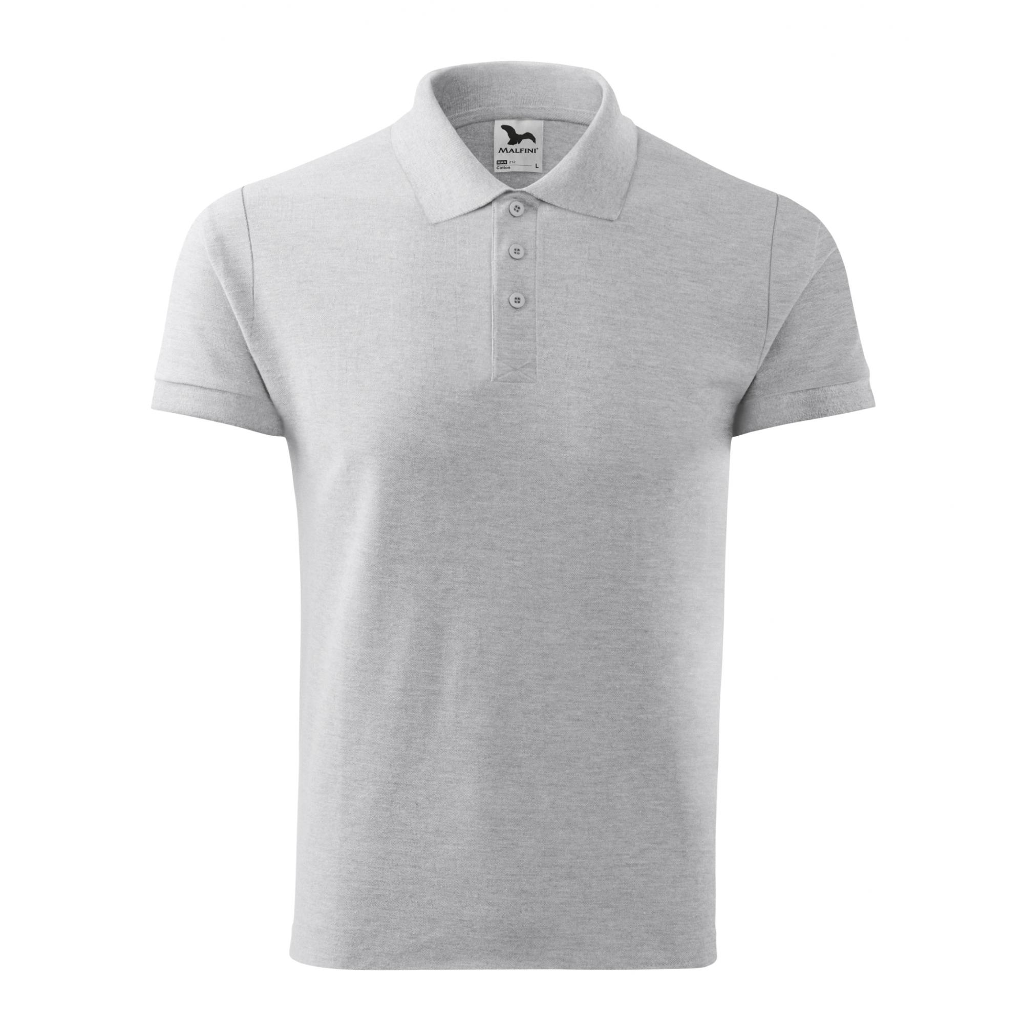 Tricou polo pentru bărbaţi Cotton 212 Gri deschis L