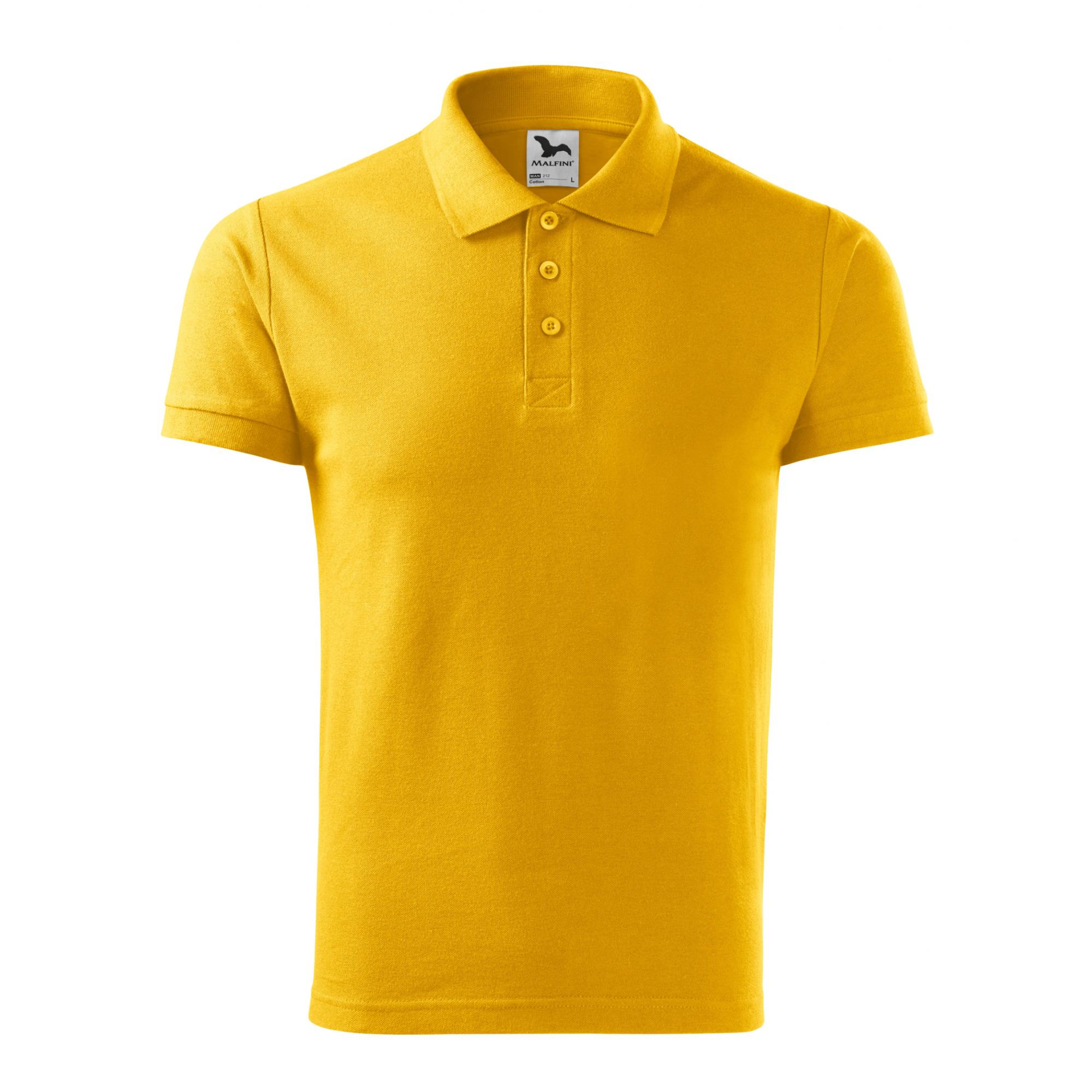 Tricou polo pentru bărbaţi Cotton 212 Galben S