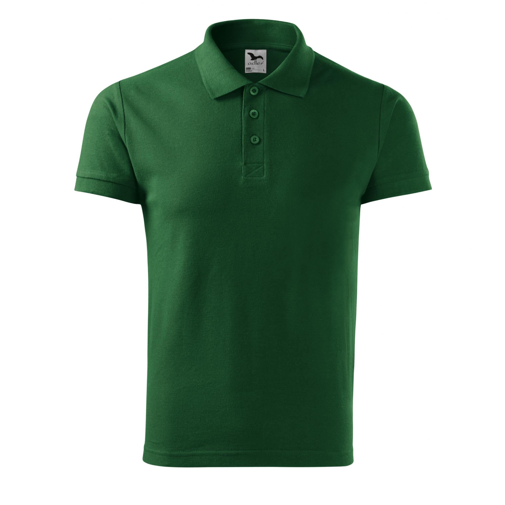 Tricou polo pentru bărbaţi Cotton 212 Verde sticla L