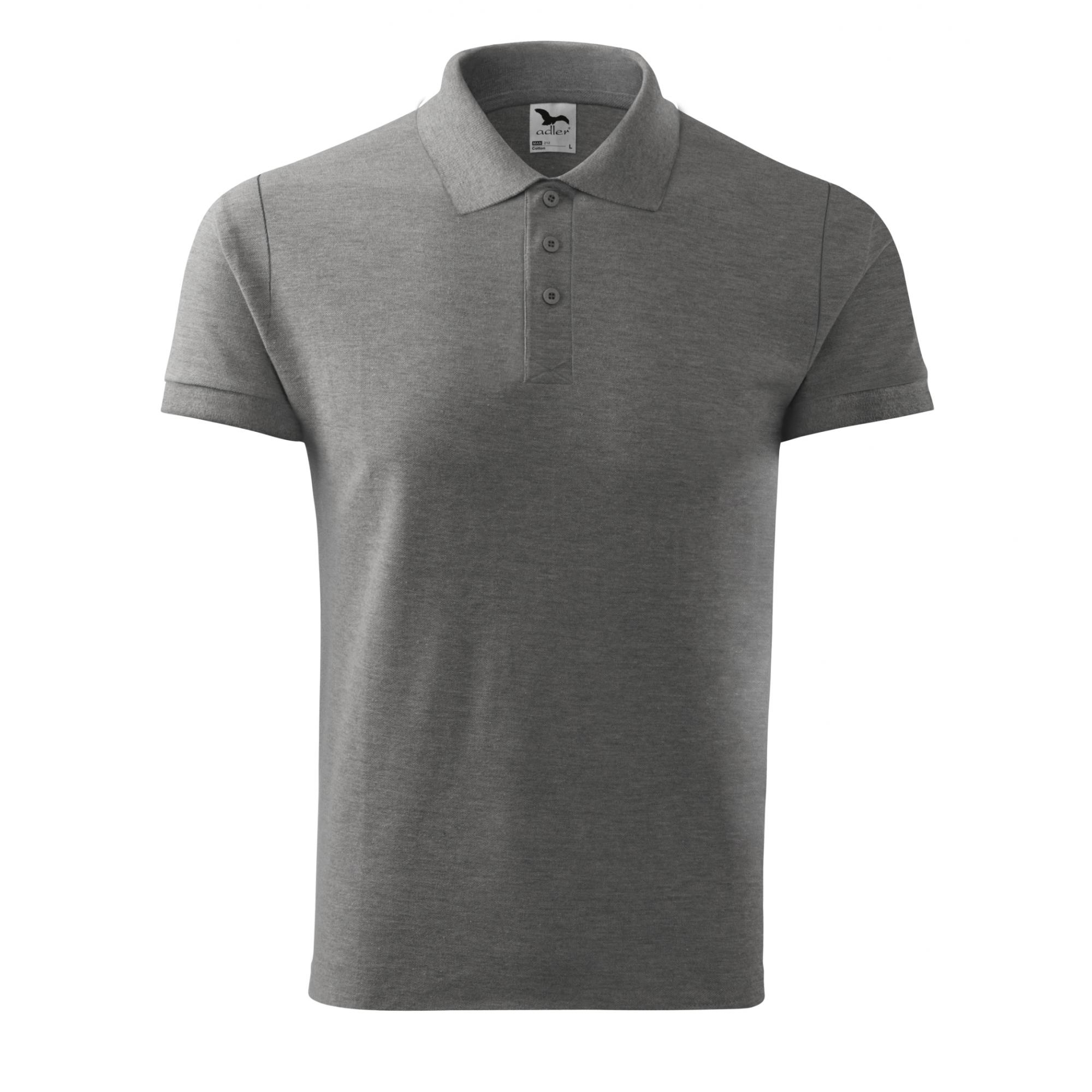 Tricou polo pentru bărbaţi Cotton 212 Gri inchis L