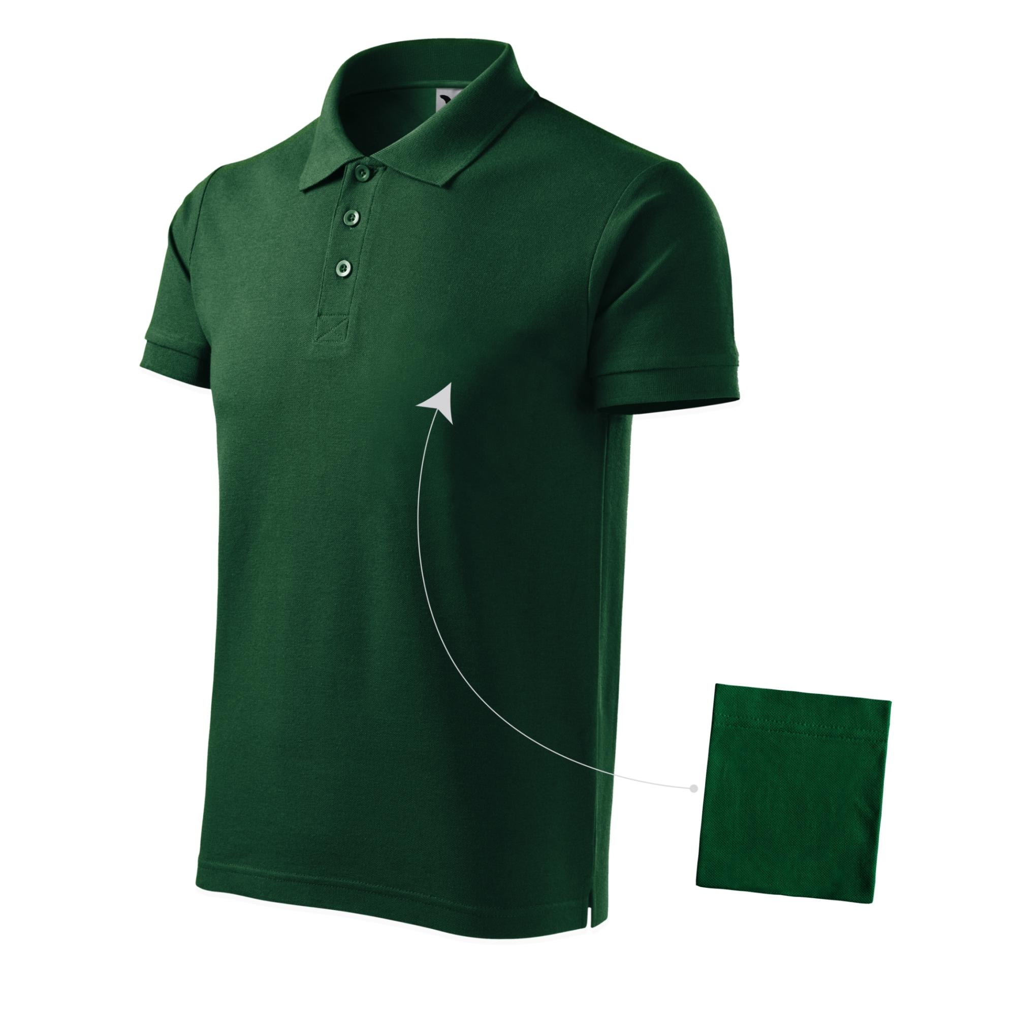Tricou polo pentru bărbaţi Cotton 212 dark green XL