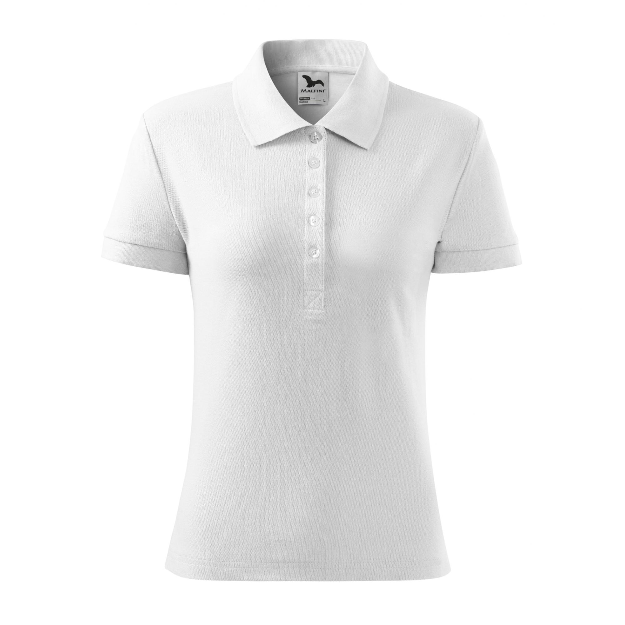 Tricou polo pentru damă Cotton 213 Alb S