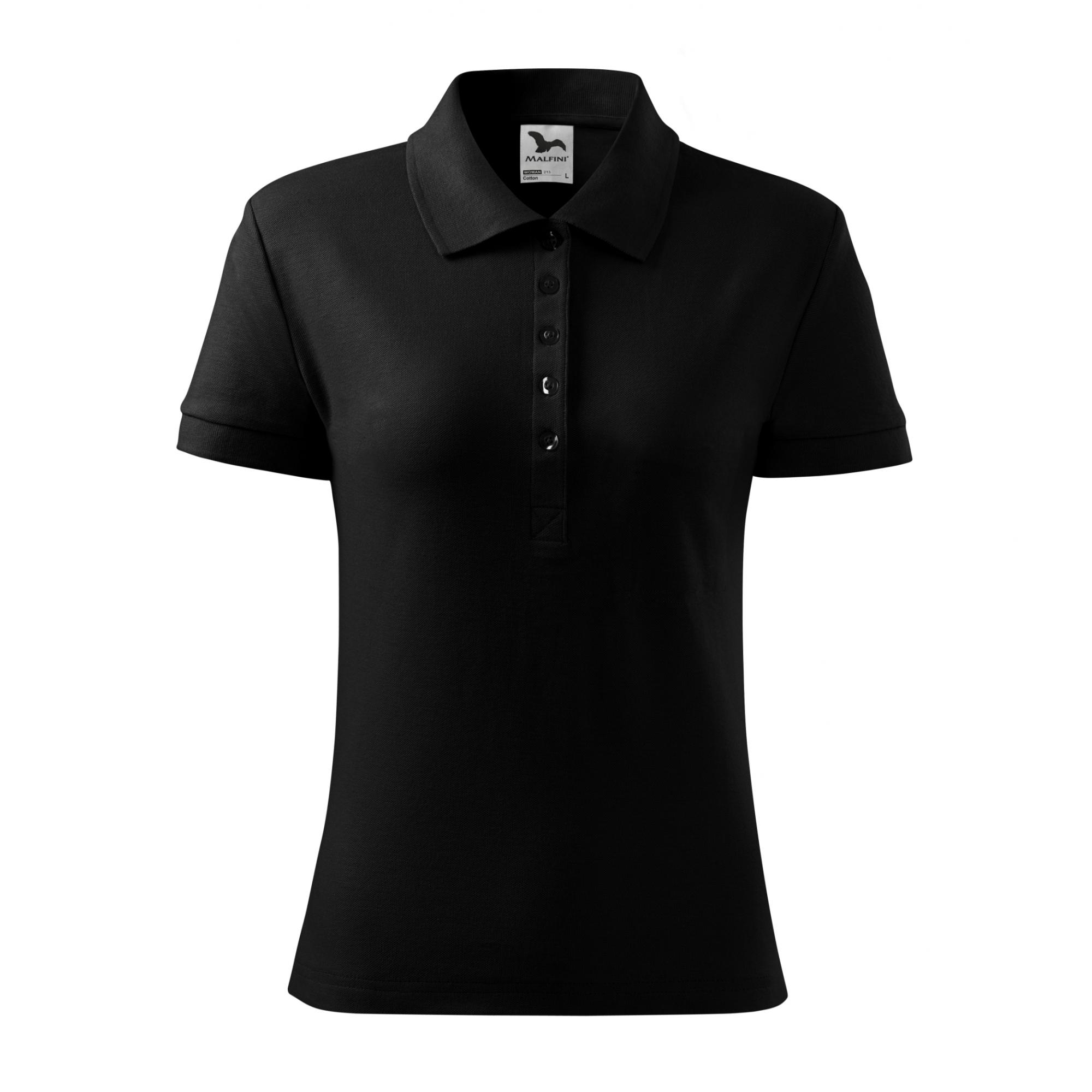 Tricou polo pentru damă Cotton 213 Negru S