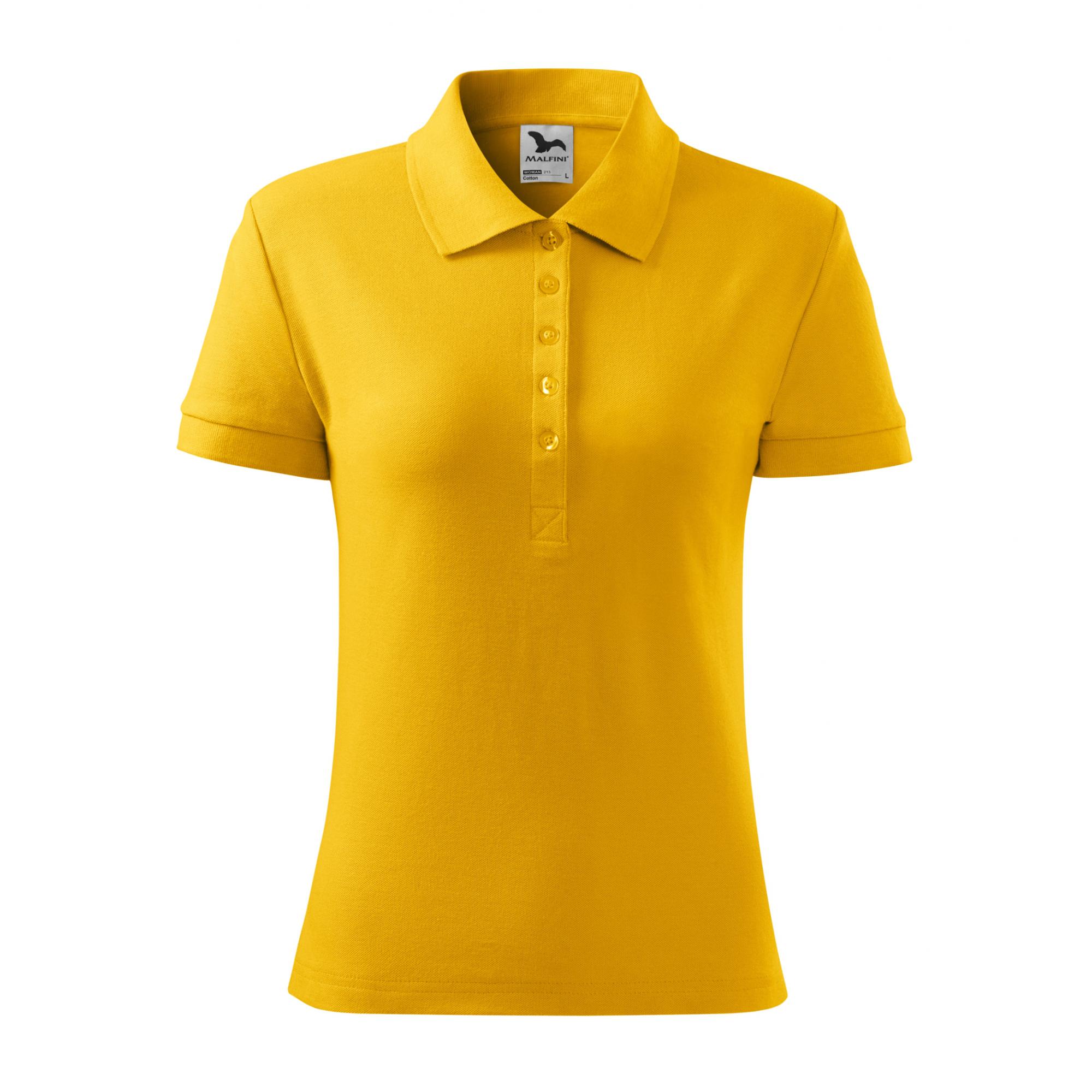 Tricou polo pentru damă Cotton 213 Galben S