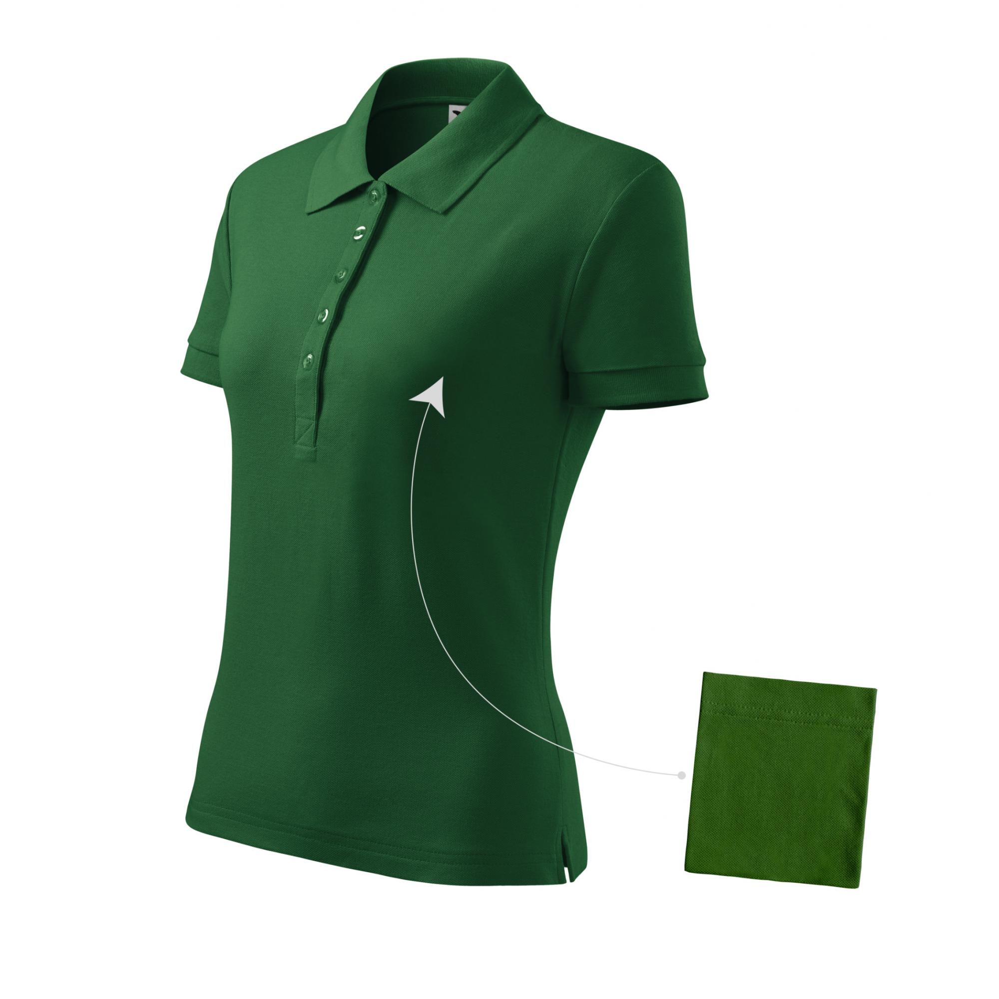 Tricou polo pentru damă Cotton 213 Verde sticla