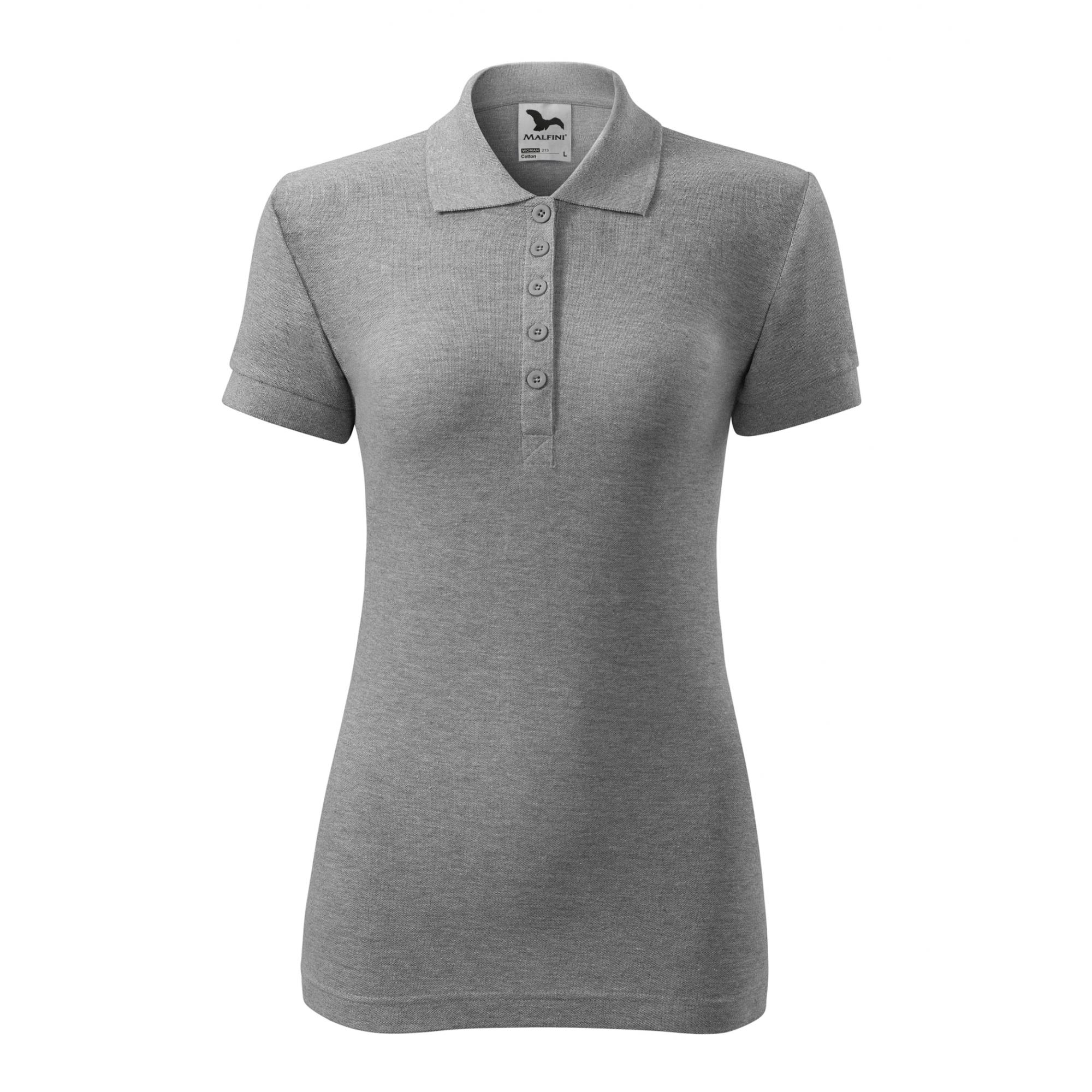Tricou polo pentru damă Cotton 213 Gri inchis XXL