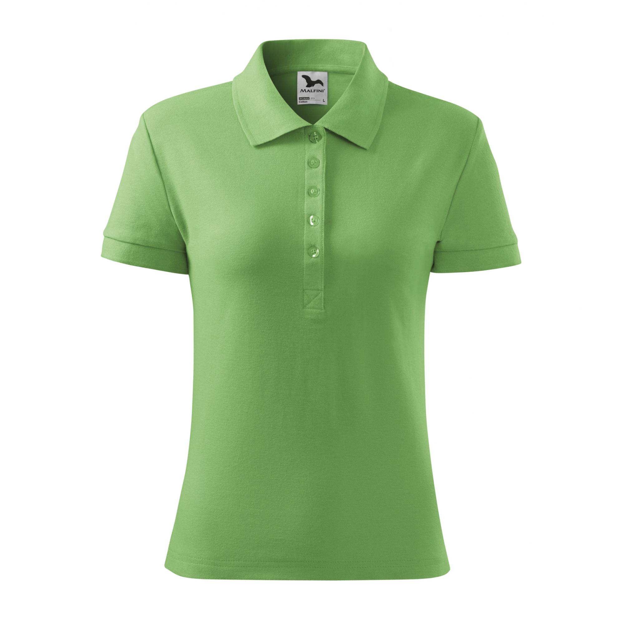 Tricou polo pentru damă Cotton 213 Verde iarba XS