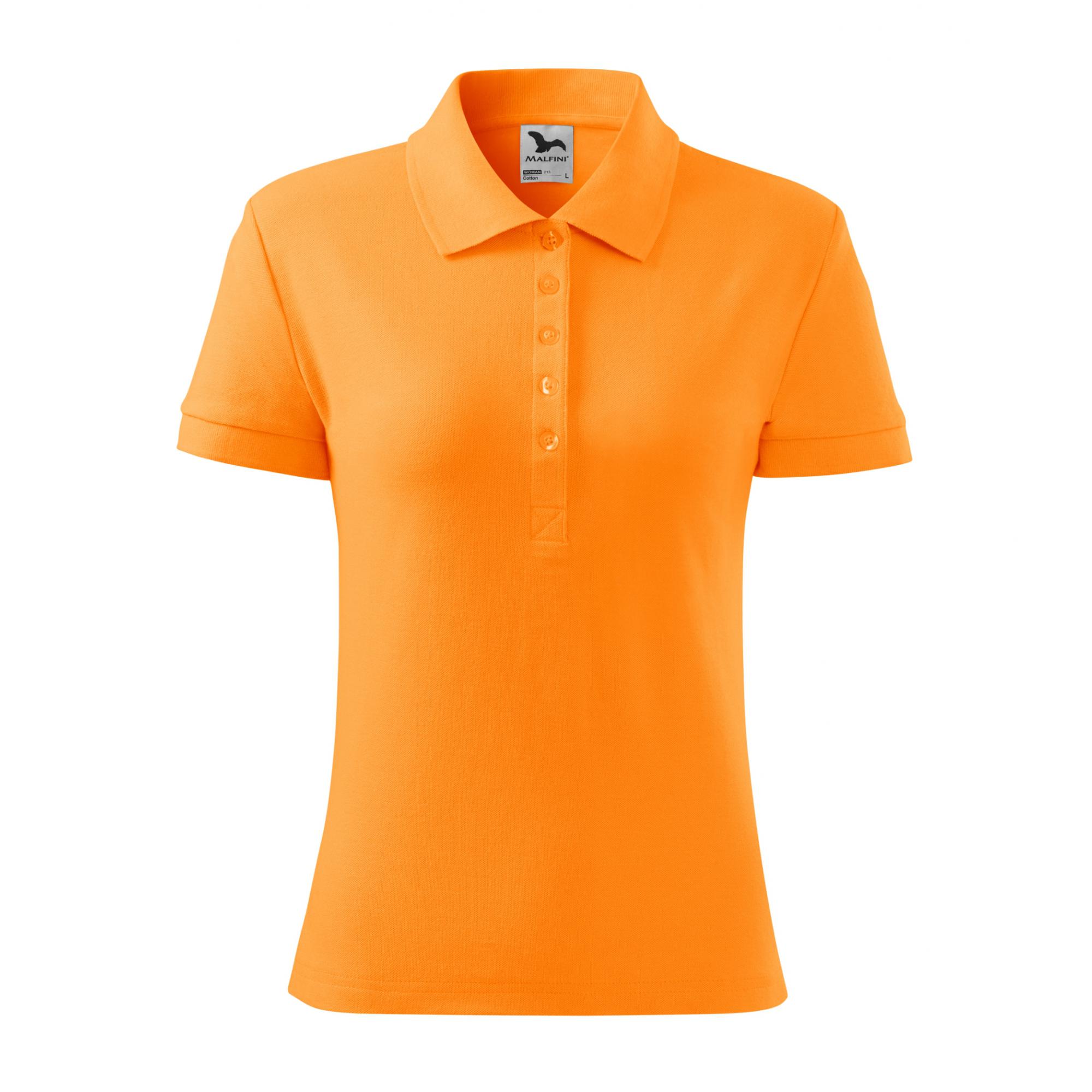 Tricou polo pentru damă Cotton 213 Tangerine orange L