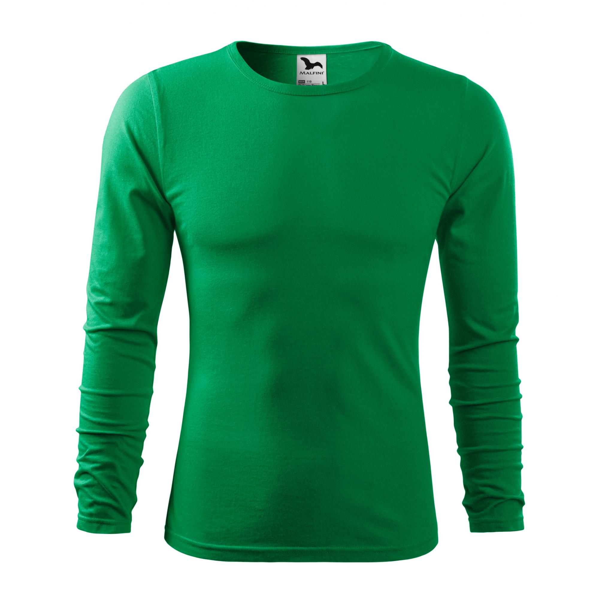 Tricou pentru bărbaţi Fit-T LS 119 Verde mediu XXL