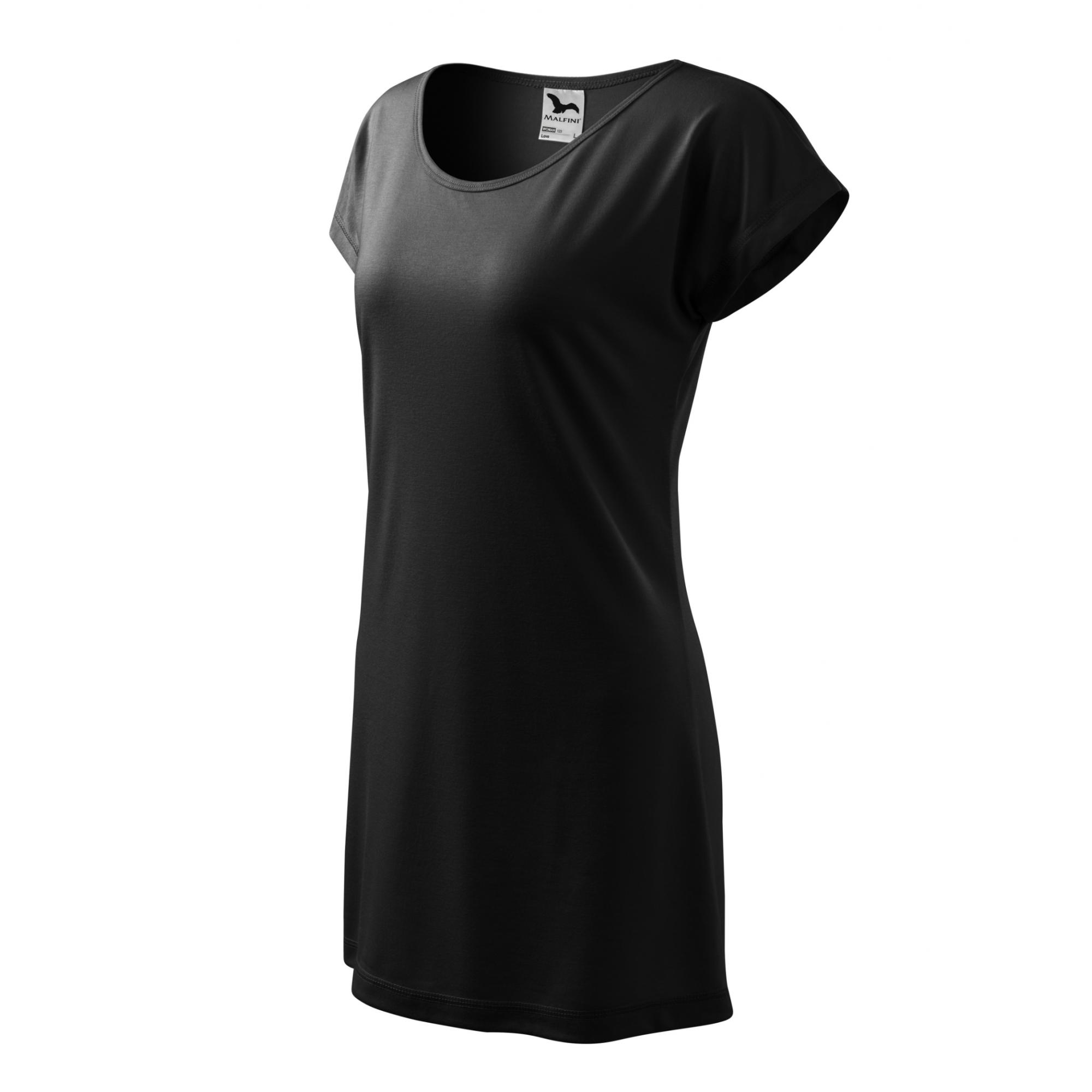 Tricou/rochie pentru damă Love 123 Negru