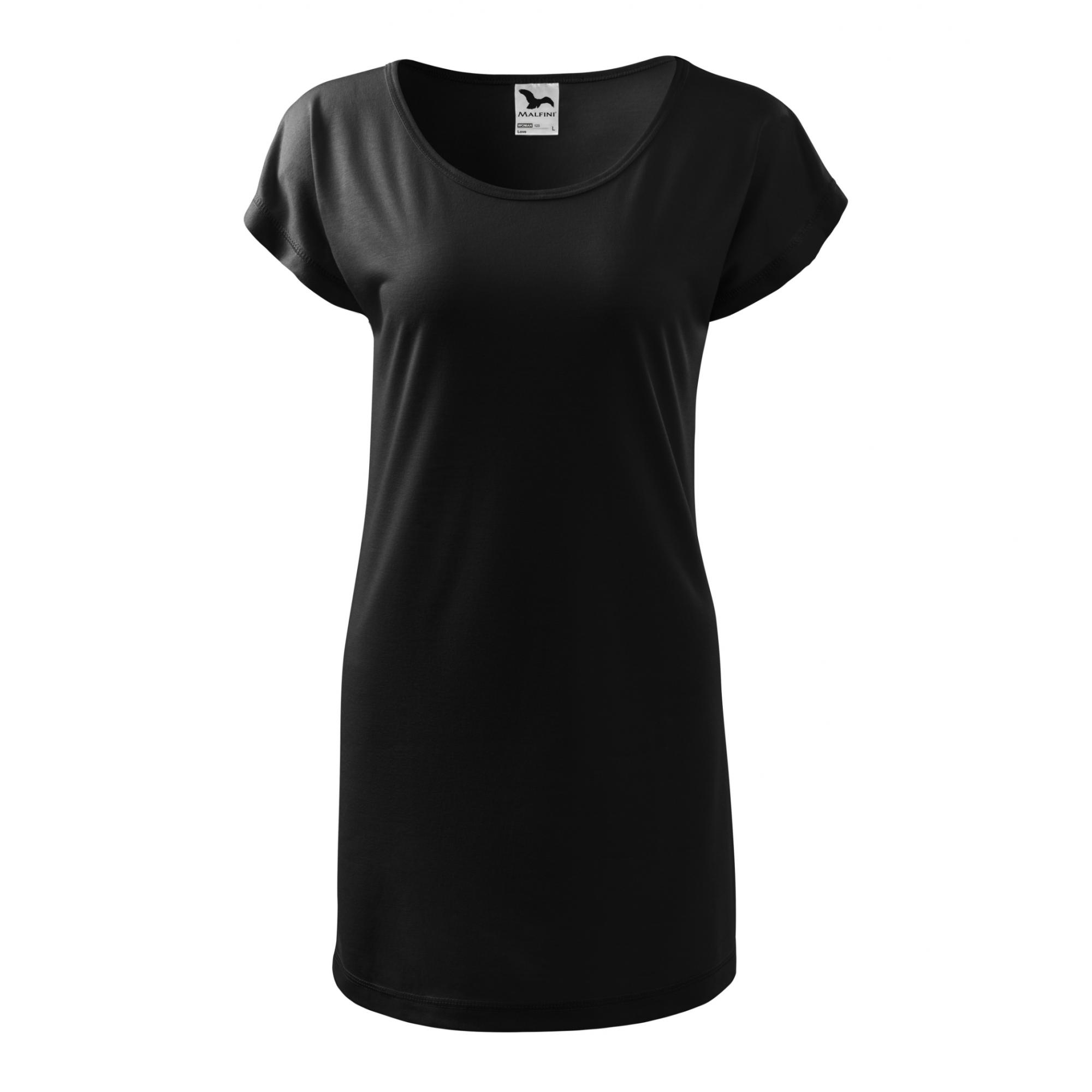 Tricou/rochie pentru damă Love 123 Negru L