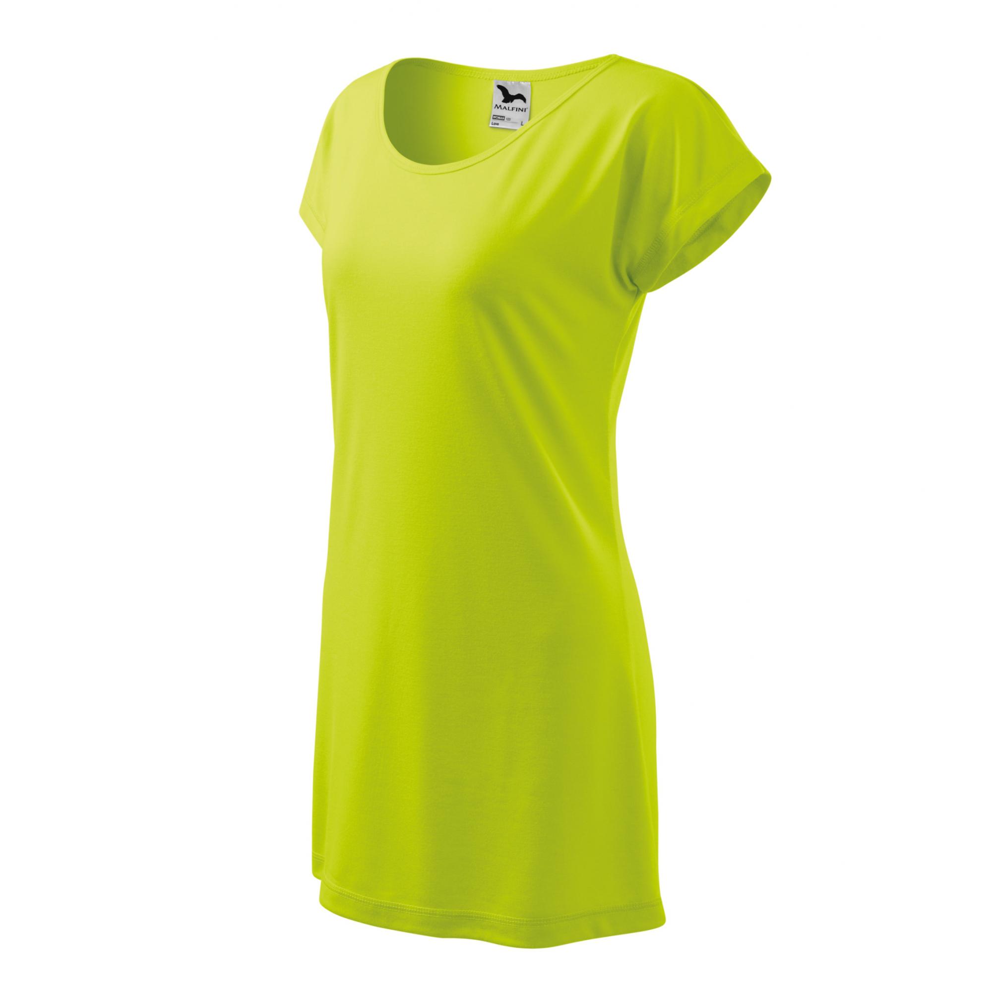 Tricou/rochie pentru damă Love 123 Lime