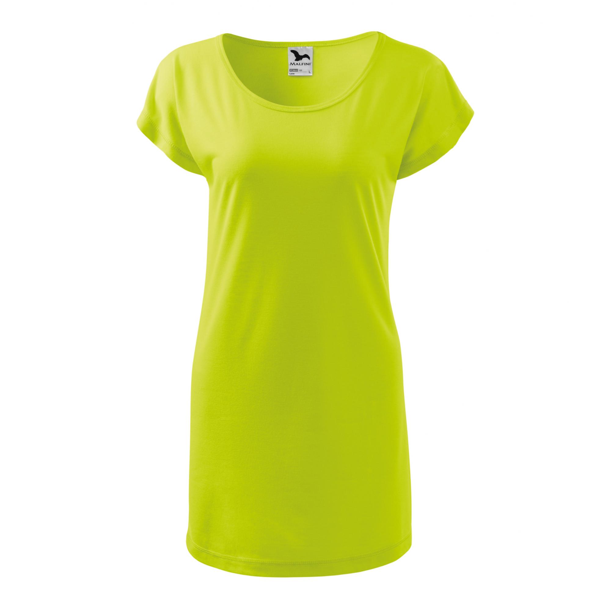 Tricou/rochie pentru damă Love 123 Lime S