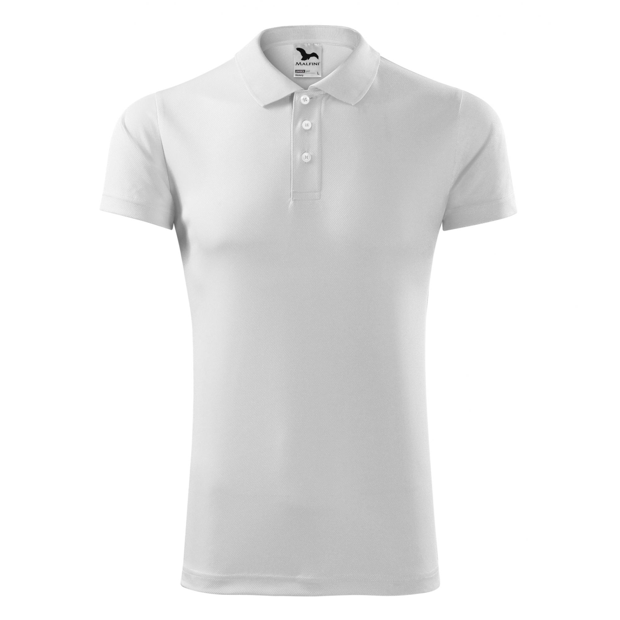 Tricou polo unisex Victory 217 Alb L