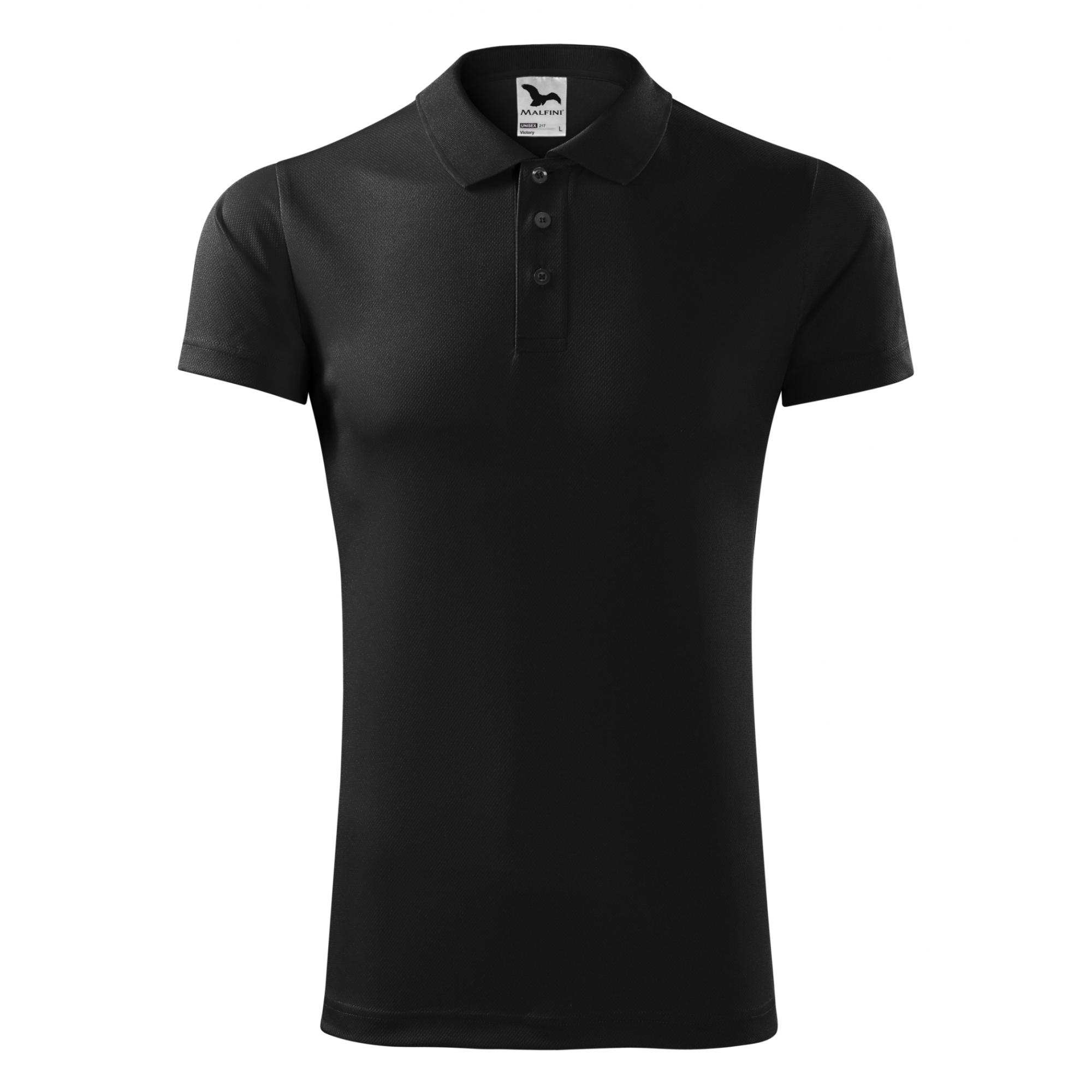 Tricou polo unisex Victory 217 Negru L