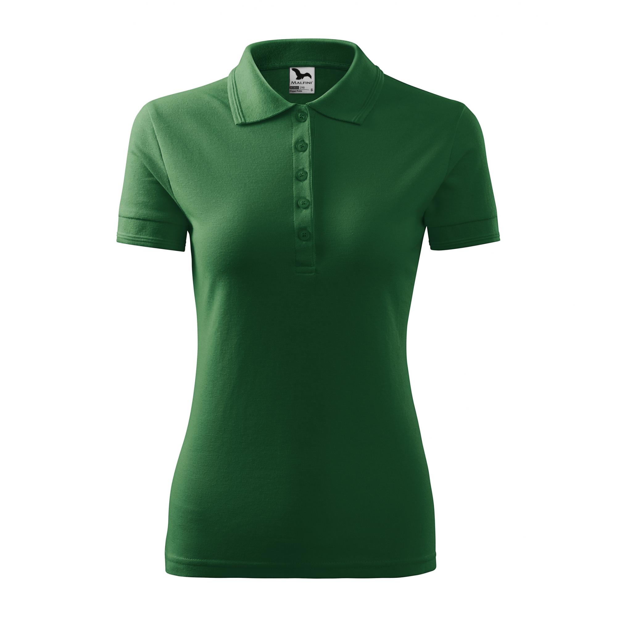 Tricou polo pentru damă Pique Polo 21X Verde sticla XS