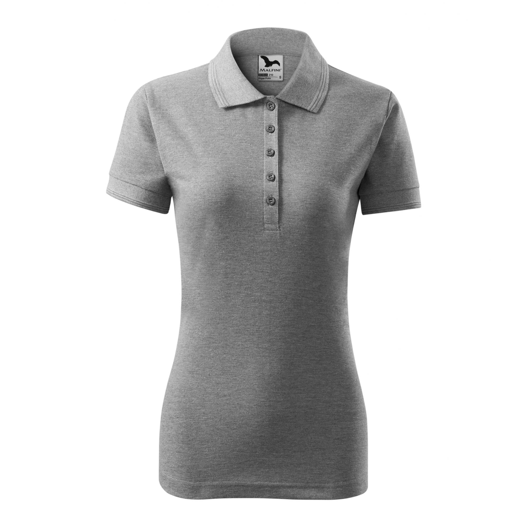 Tricou polo pentru damă Pique Polo 21X Gri inchis XXL