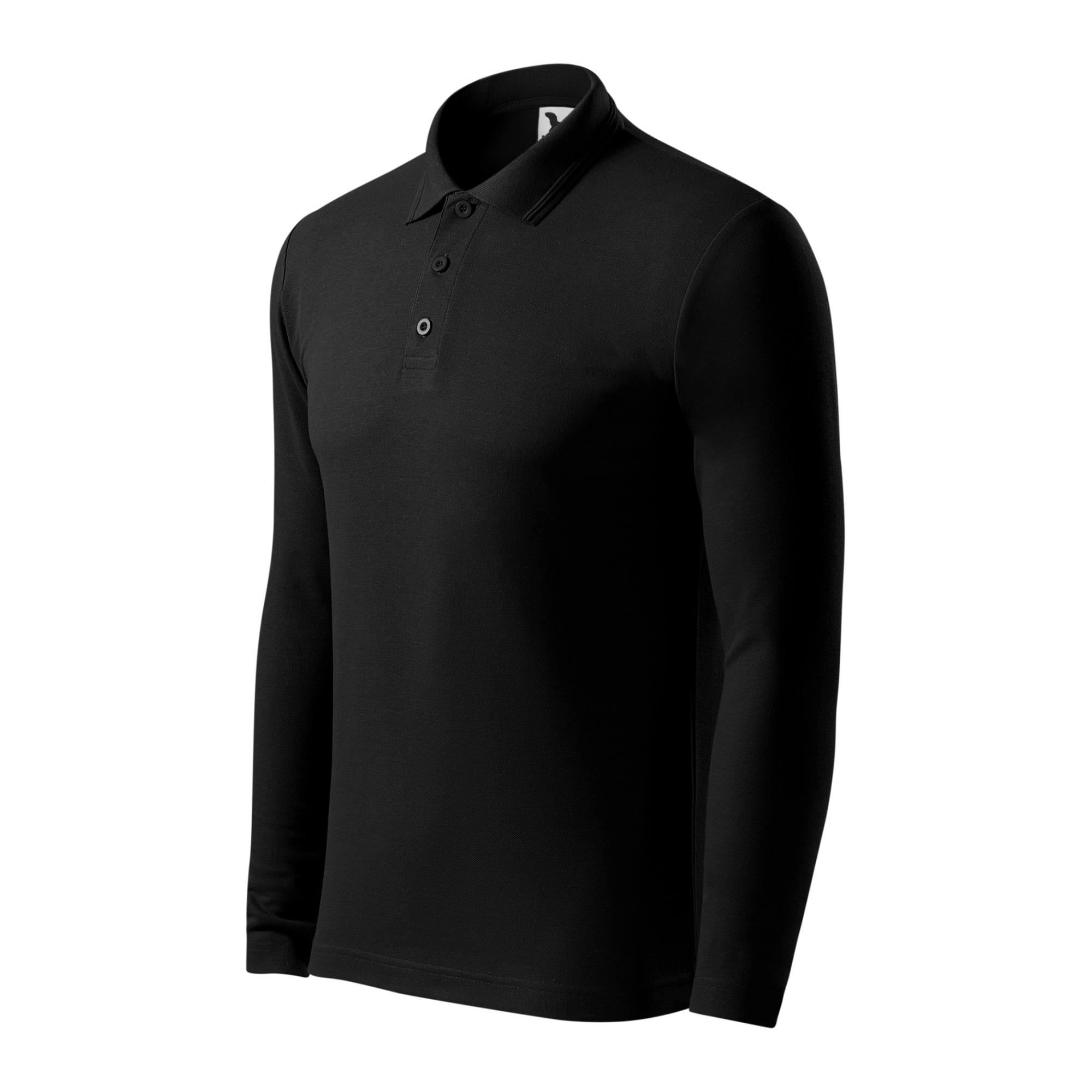 Tricou polo pentru bărbaţi Pique Polo LS 221 Negru