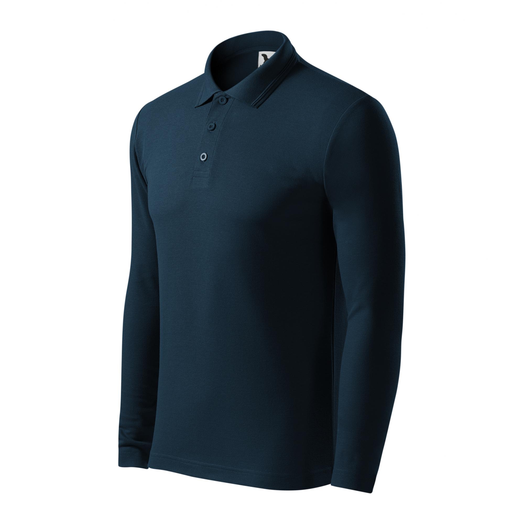Tricou polo pentru bărbaţi Pique Polo LS 221 Albastru marin