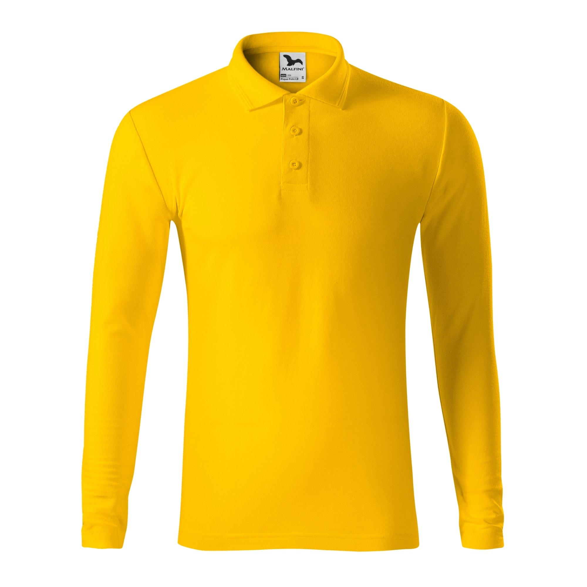 Tricou polo pentru bărbaţi Pique Polo LS 221 Galben M