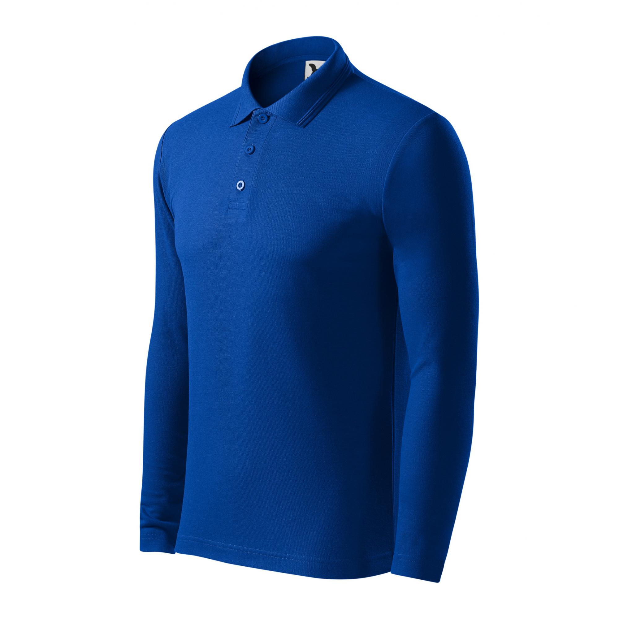 Tricou polo pentru bărbaţi Pique Polo LS 221 Albastru regal