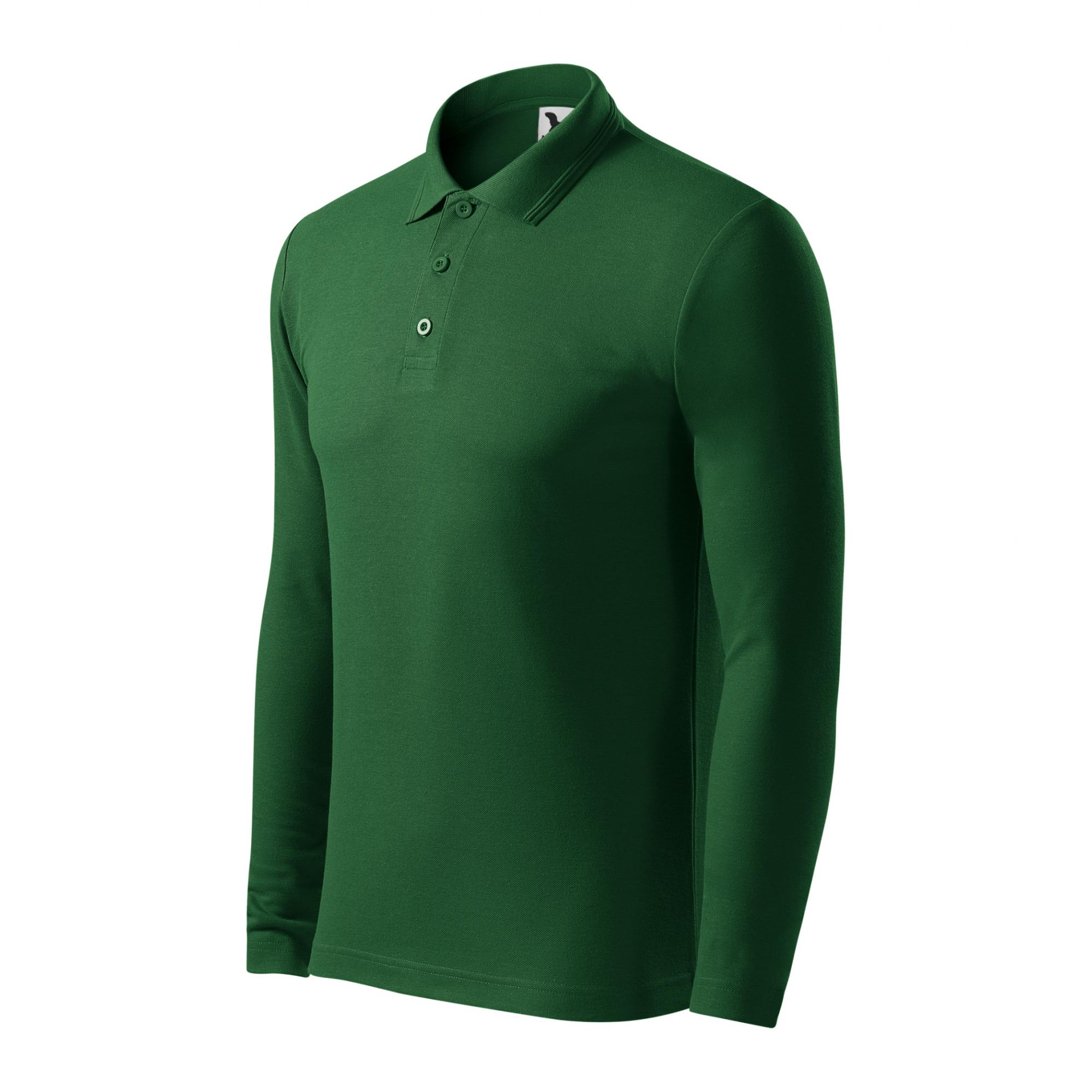 Tricou polo pentru bărbaţi Pique Polo LS 221 Verde sticla XXL