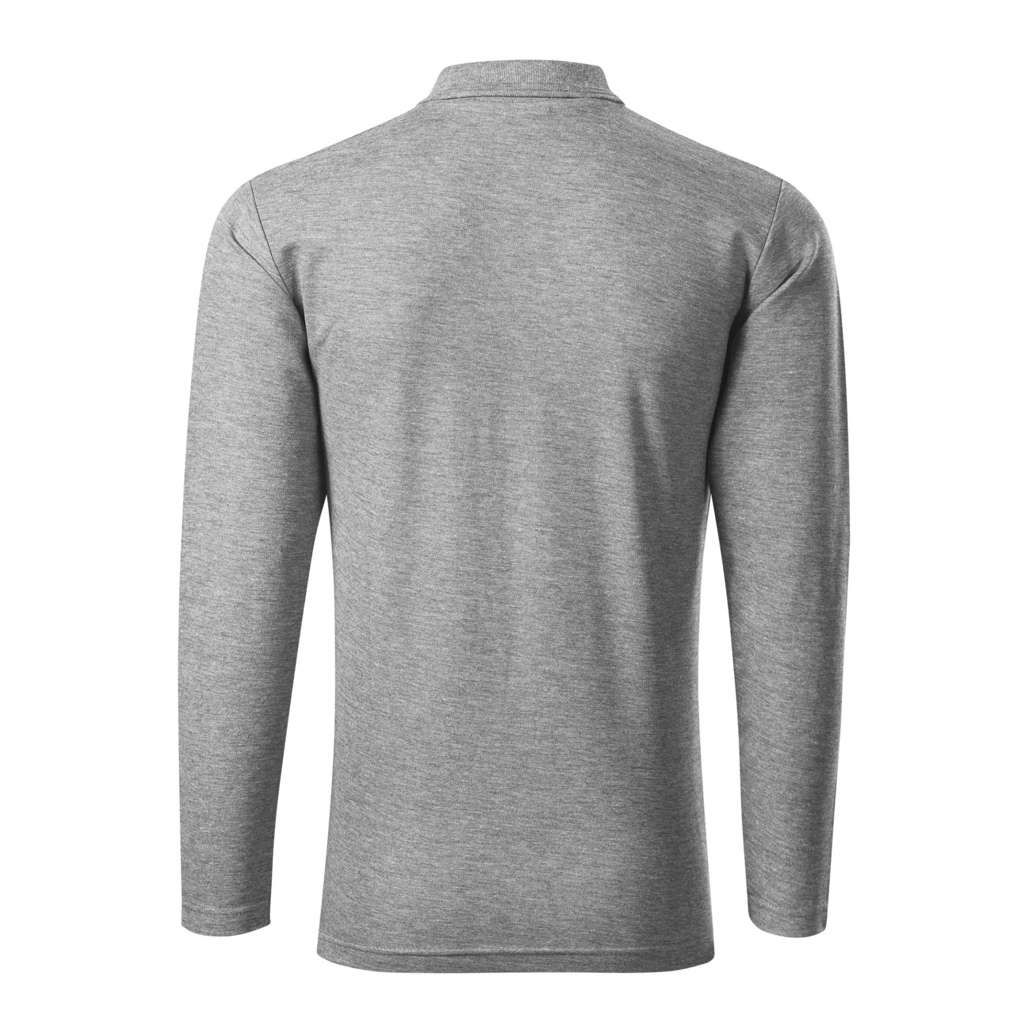 Tricou polo pentru bărbaţi Pique Polo LS 221 Gri inchis L