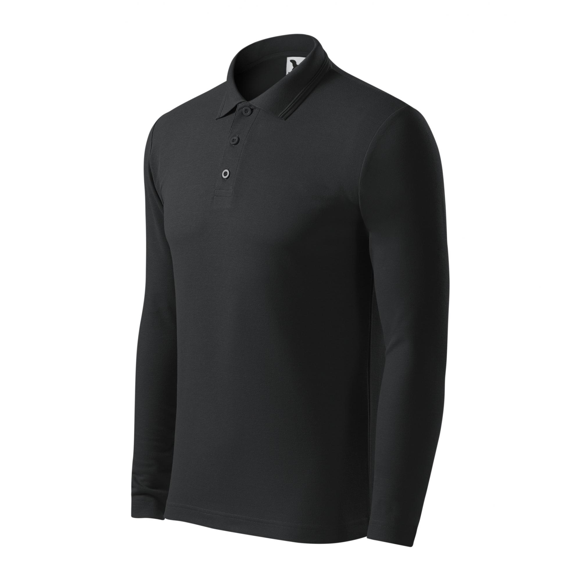 Tricou polo pentru bărbaţi Pique Polo LS 221 Ebony gray XL