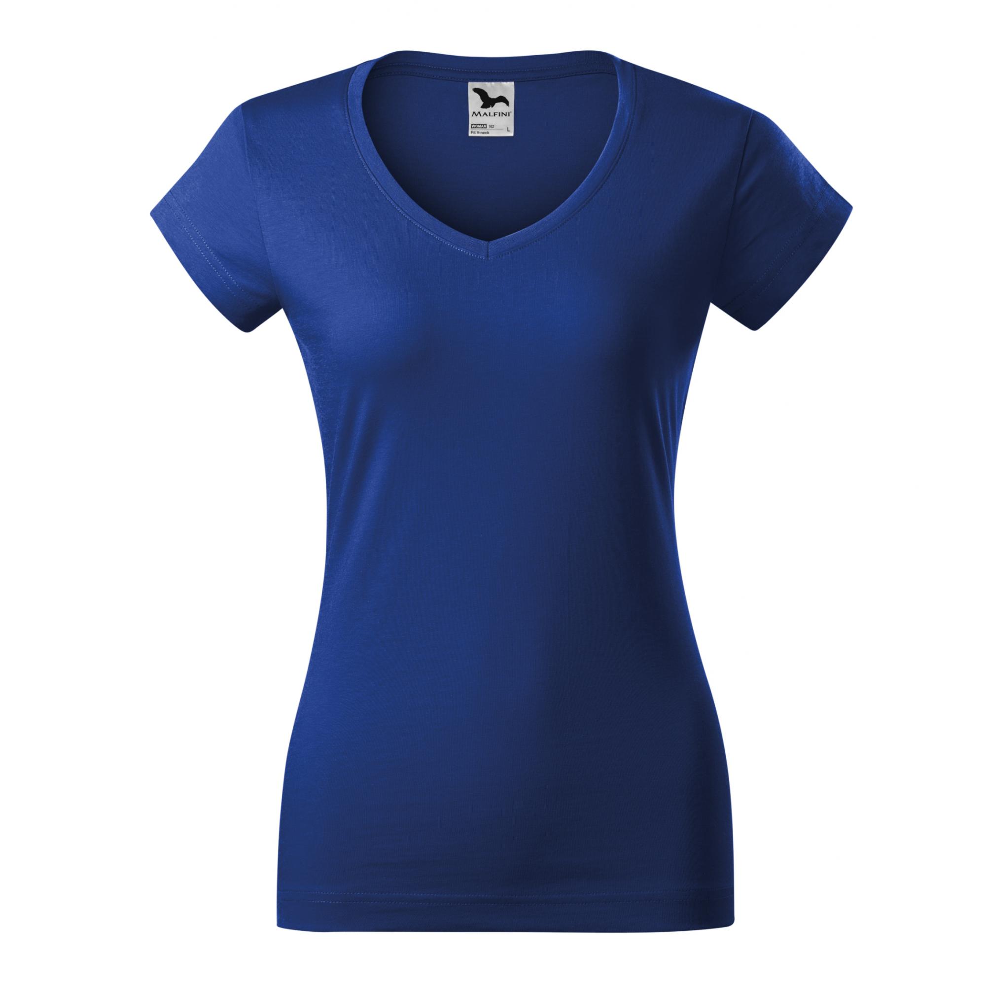 Tricou pentru damă Fit V-neck 162 Albastru regal L