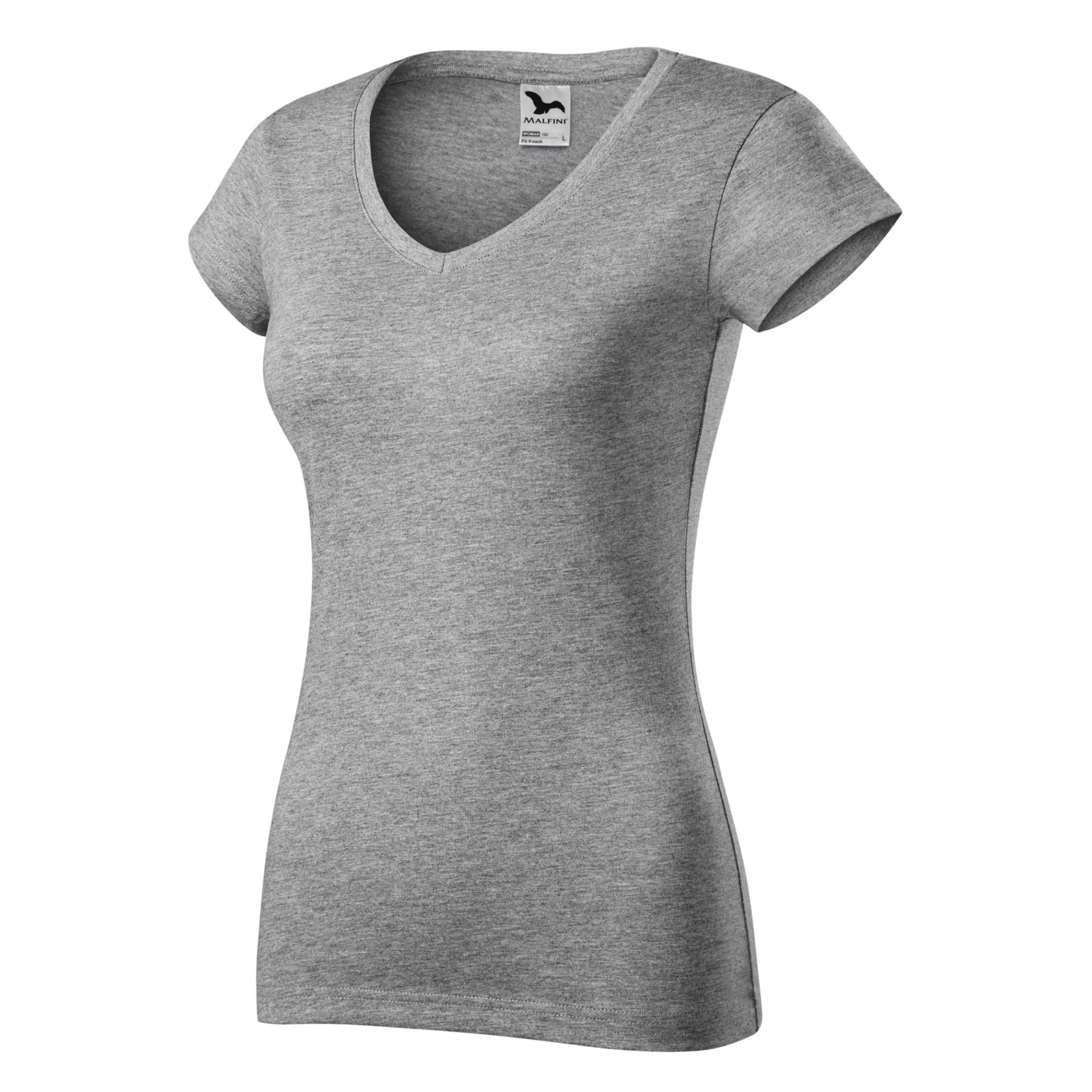 Tricou pentru damă Fit V-neck 162 Gri închis