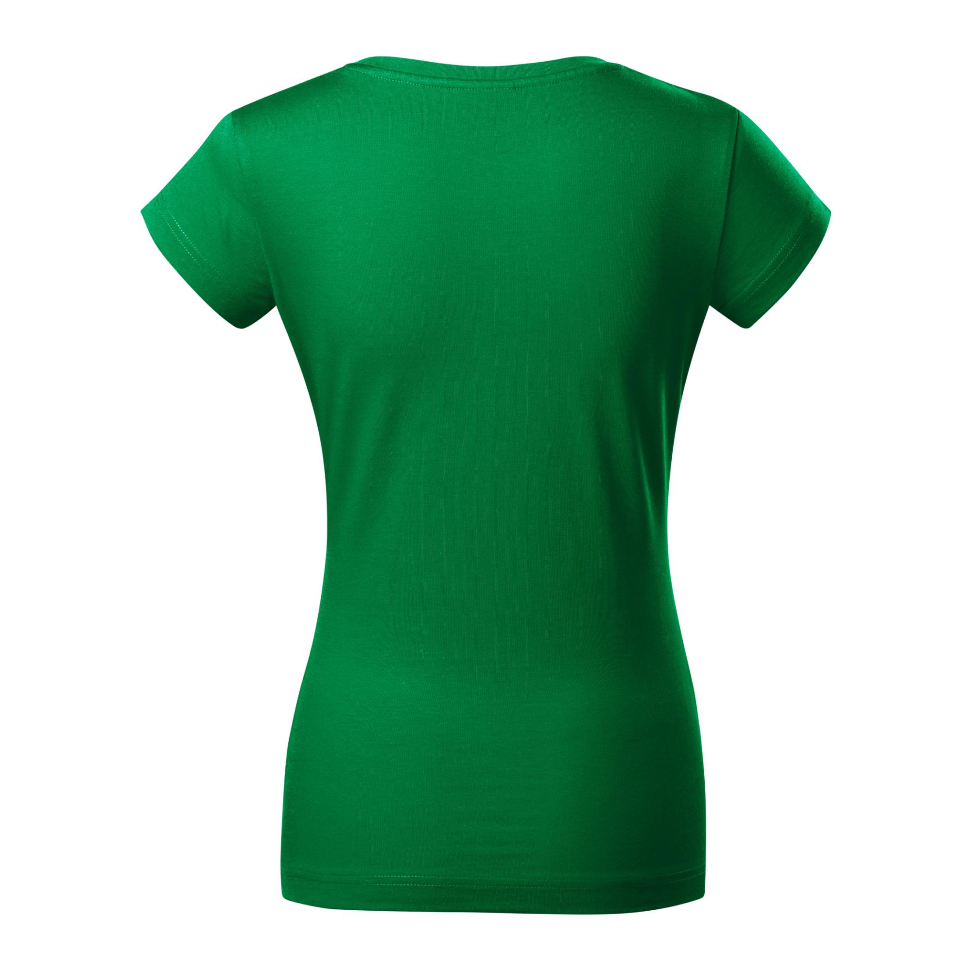 Tricou pentru damă Fit V-neck 162 Verde mediu XL
