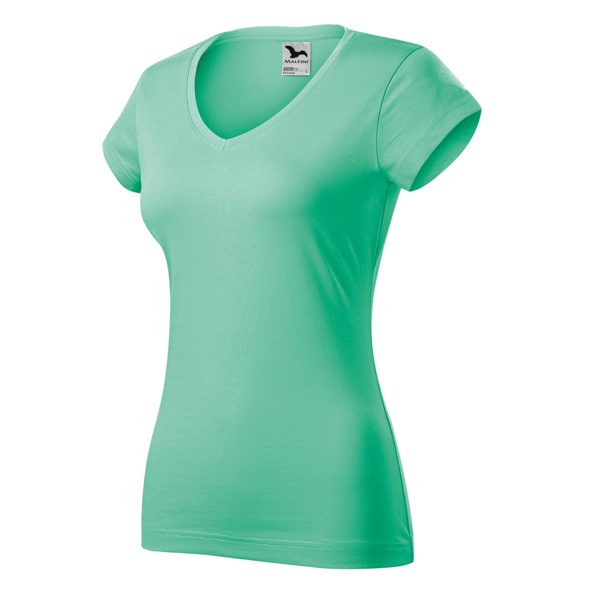 Tricou pentru damă Fit V-neck 162 Verde menta S