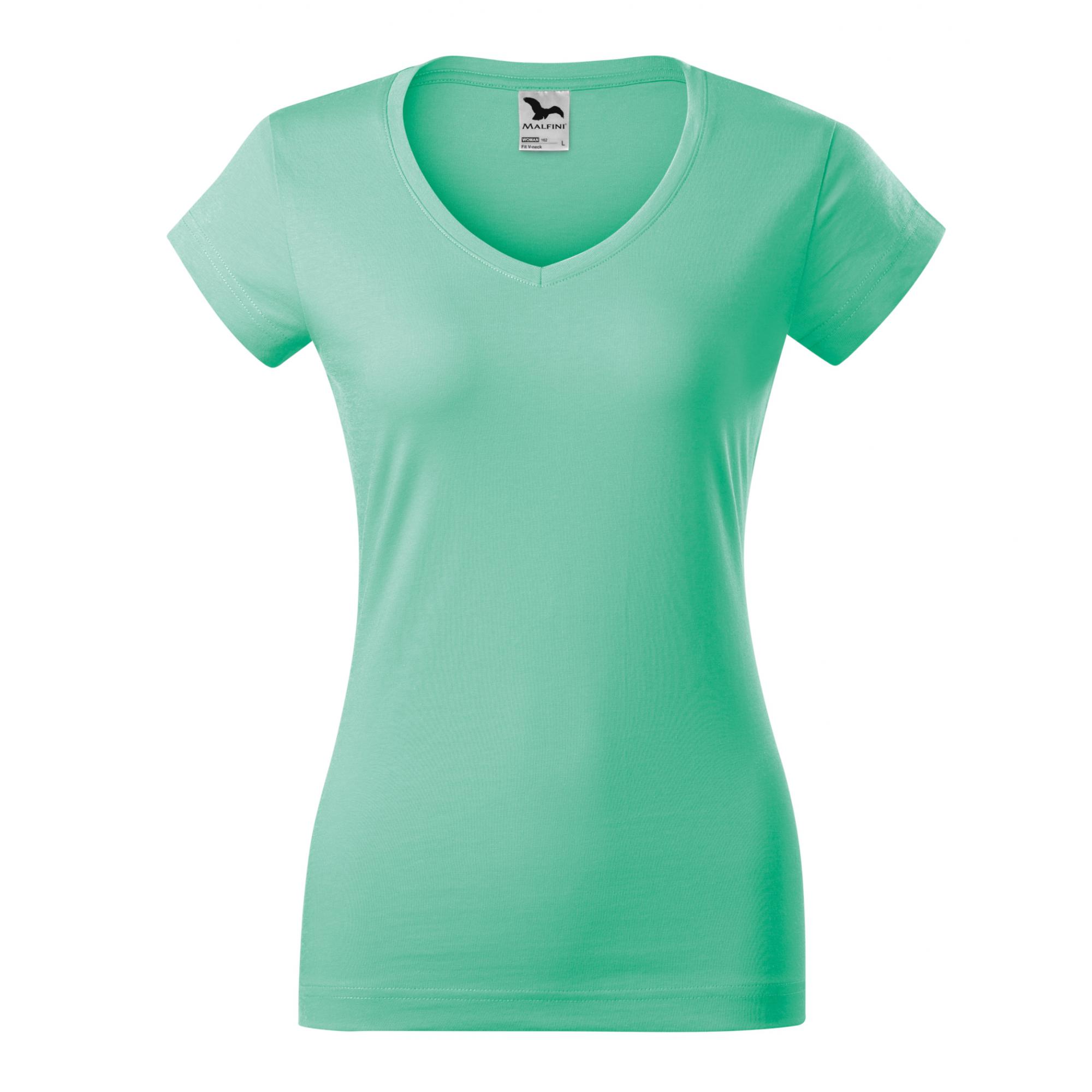 Tricou pentru damă Fit V-neck 162 Verde menta L