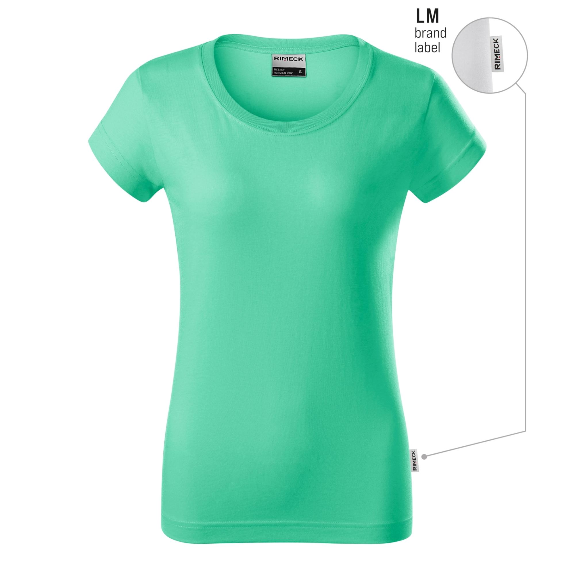 Tricou pentru damă Resist R02 verde mentă 95 (brand label) L