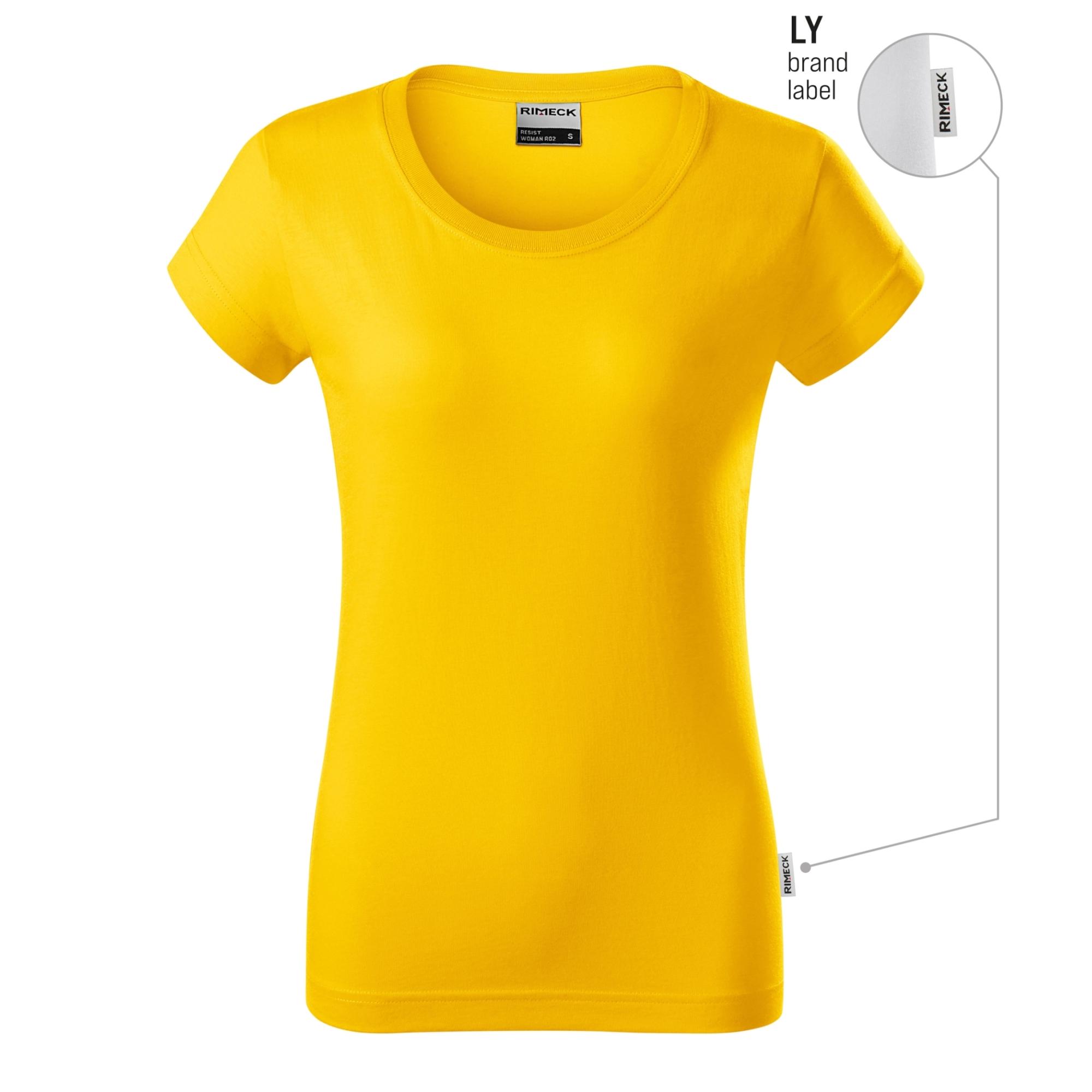 Tricou pentru damă Resist R02 galben 04 (brand label) L