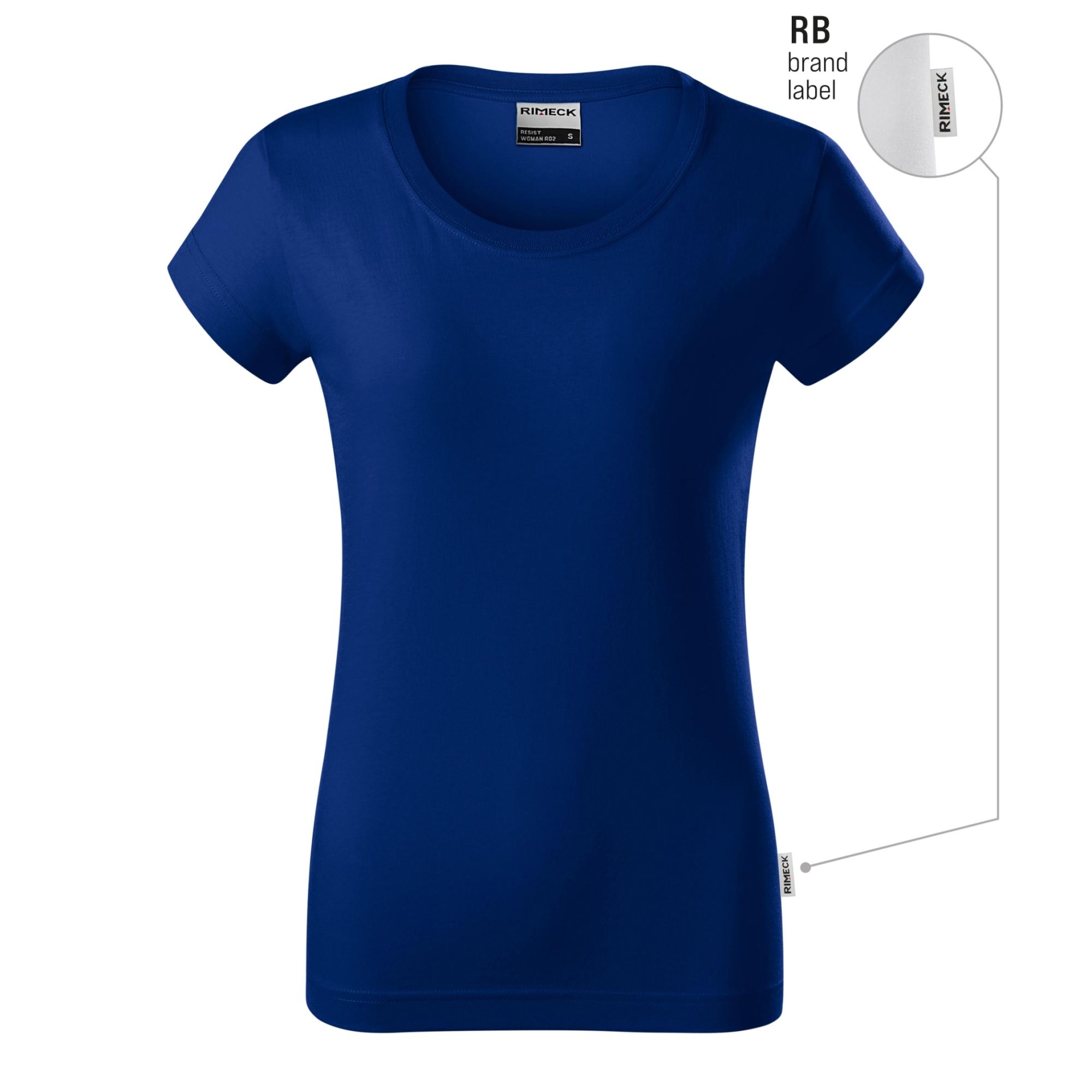 Tricou pentru damă Resist R02 albastru regal 05 (brand label) M