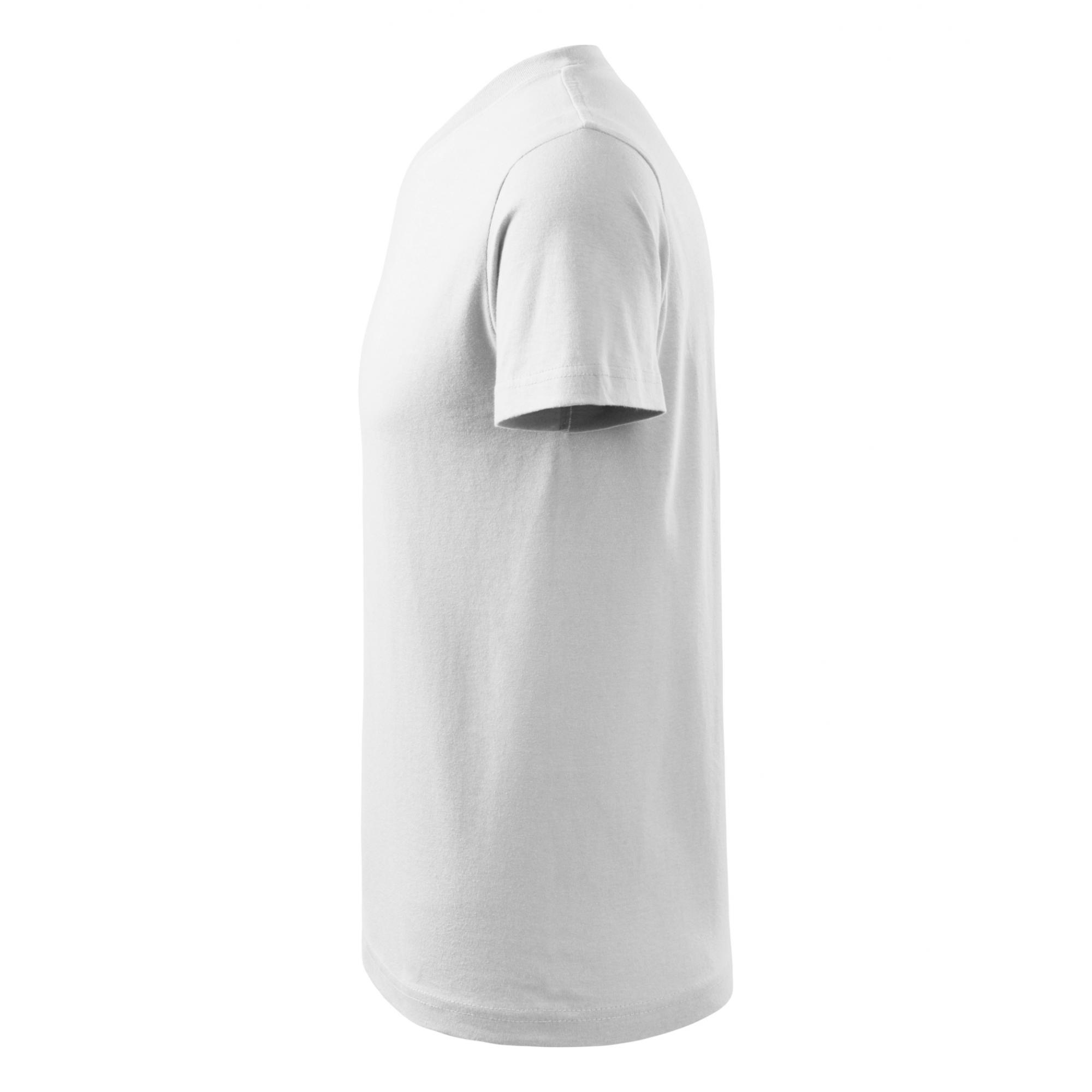 Tricou unisex V-neck 102 Alb XL