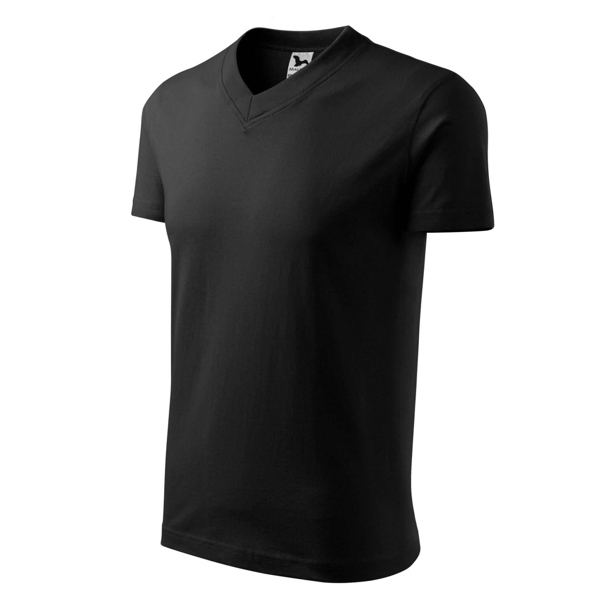 Tricou unisex V-neck 102 Negru 3XL