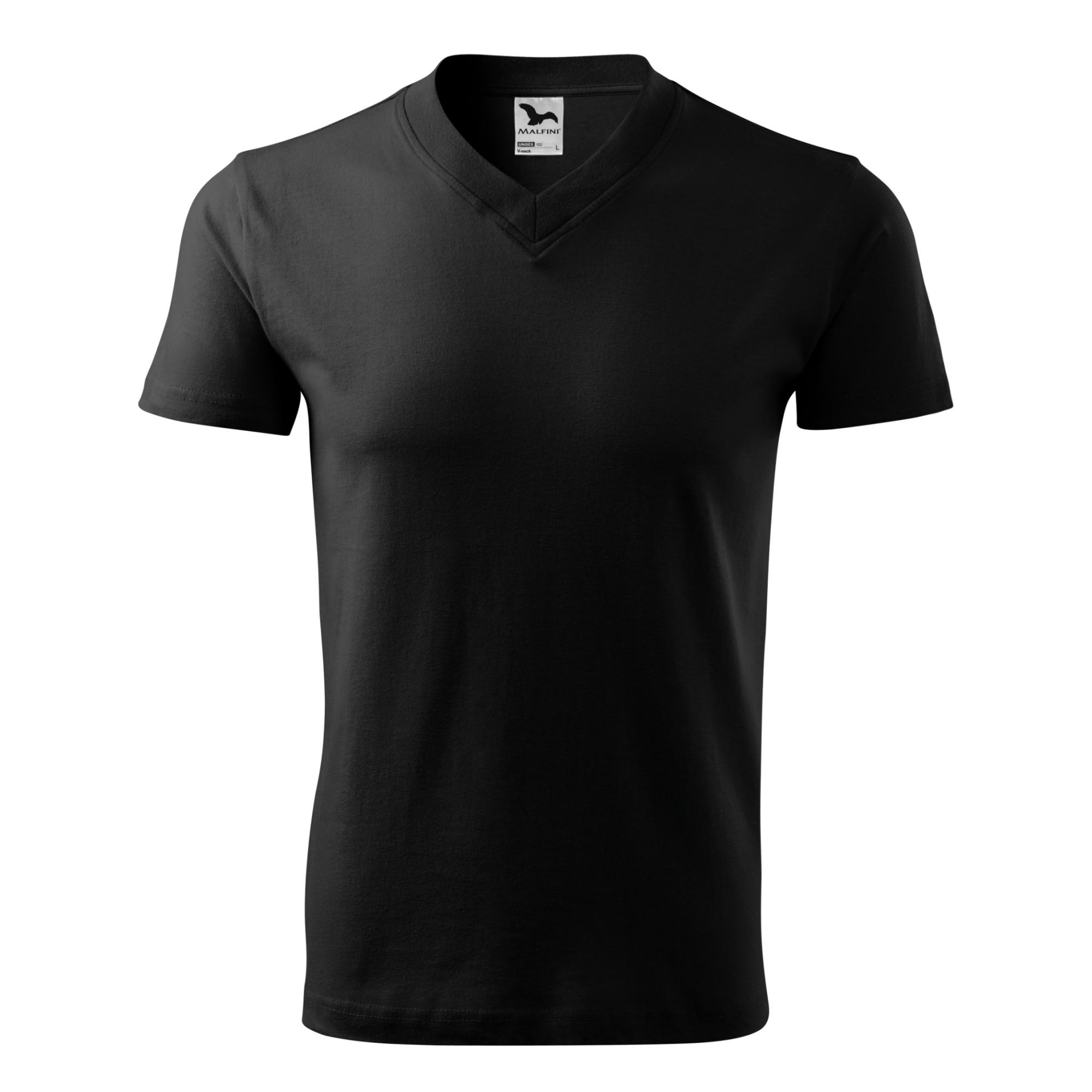 Tricou unisex V-neck 102 Negru S