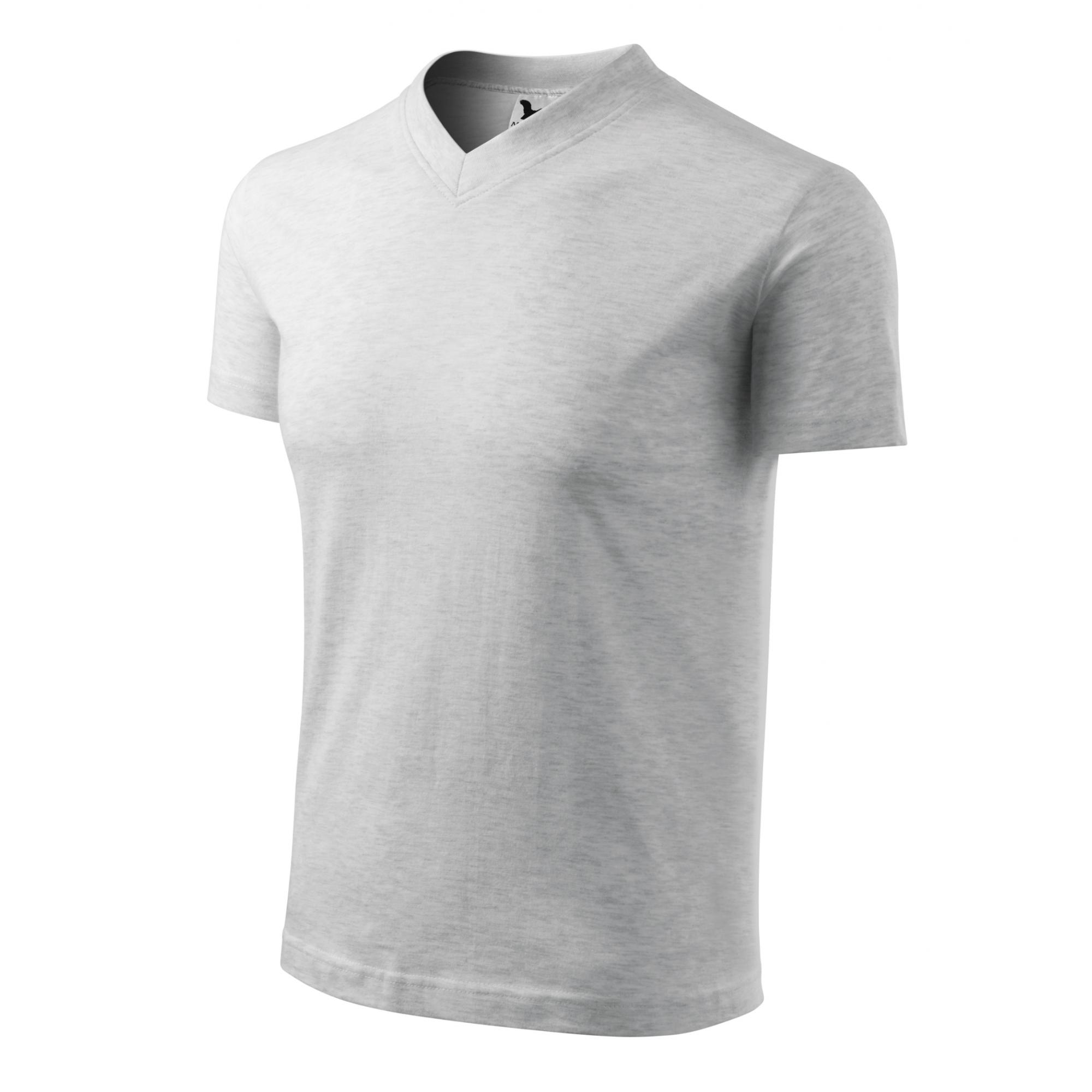 Tricou unisex V-neck 102 Gri deschis XXL