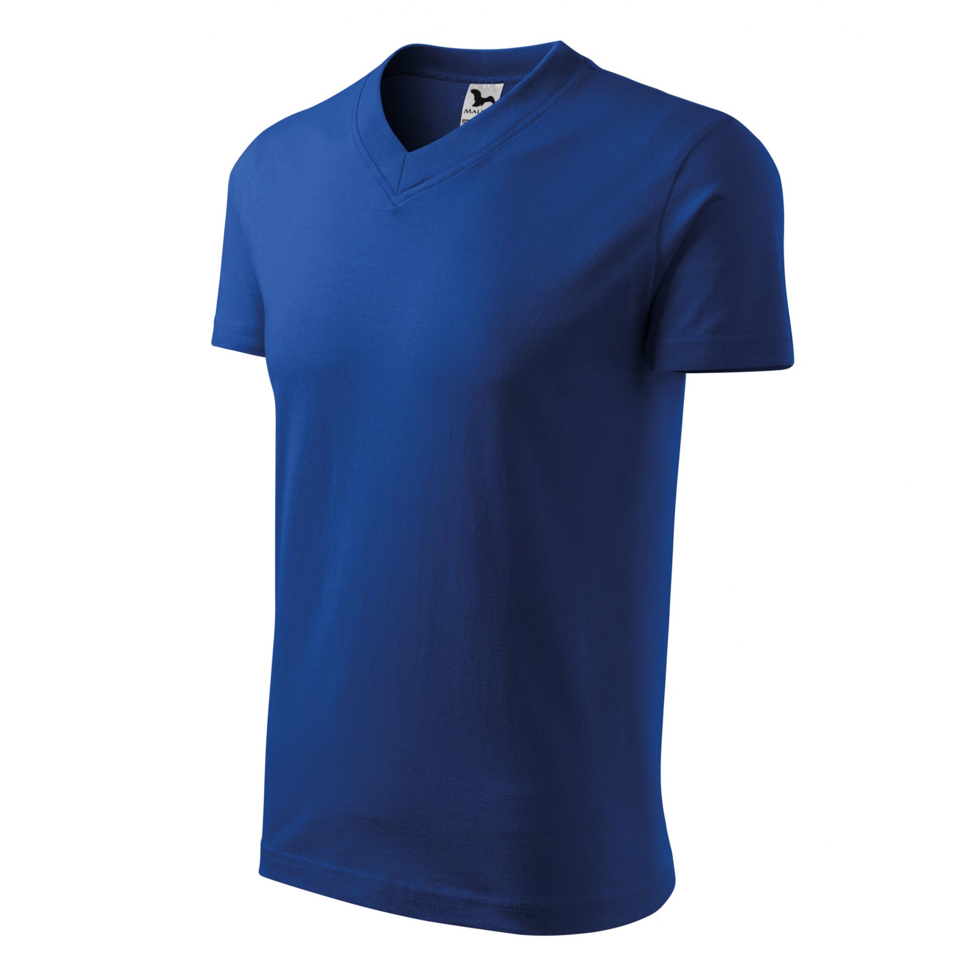 Tricou unisex V-neck 102 Albastru regal 3XL