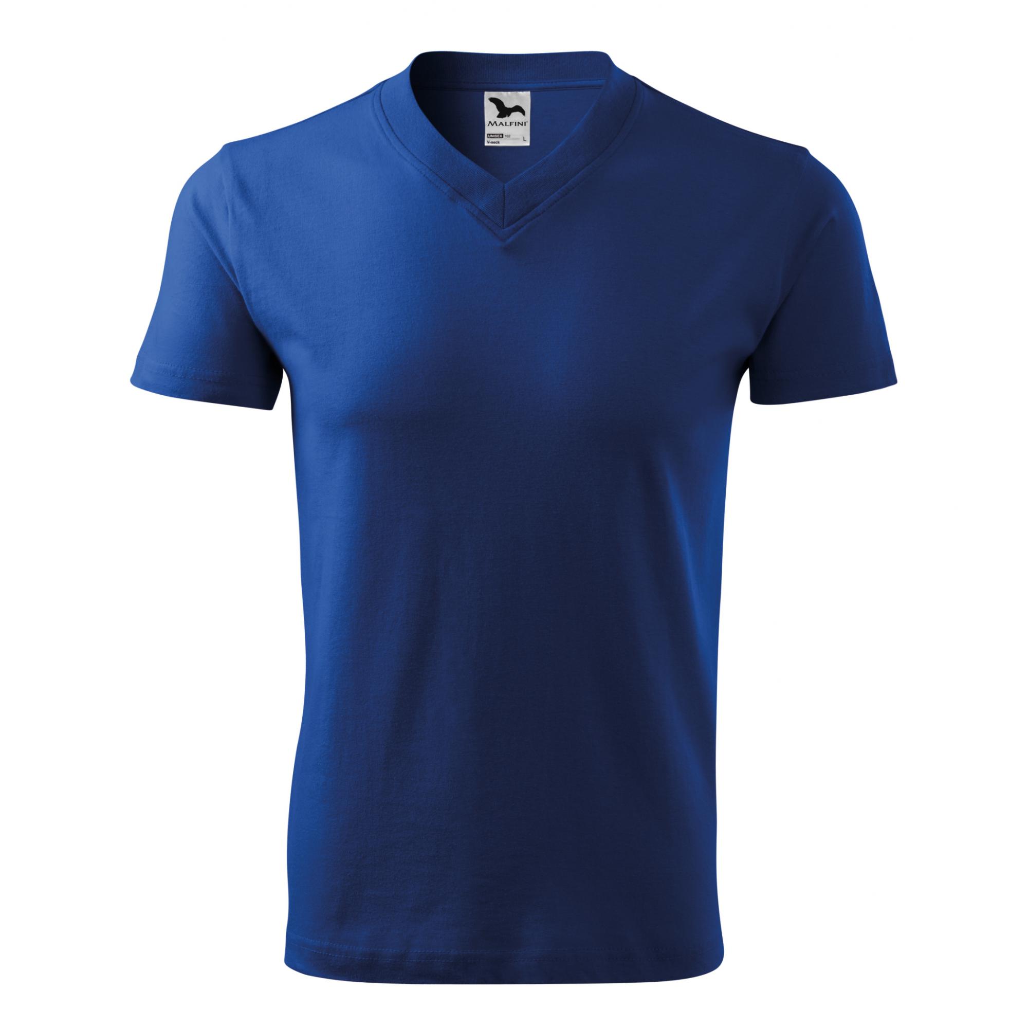 Tricou unisex V-neck 102 Albastru regal 3XL