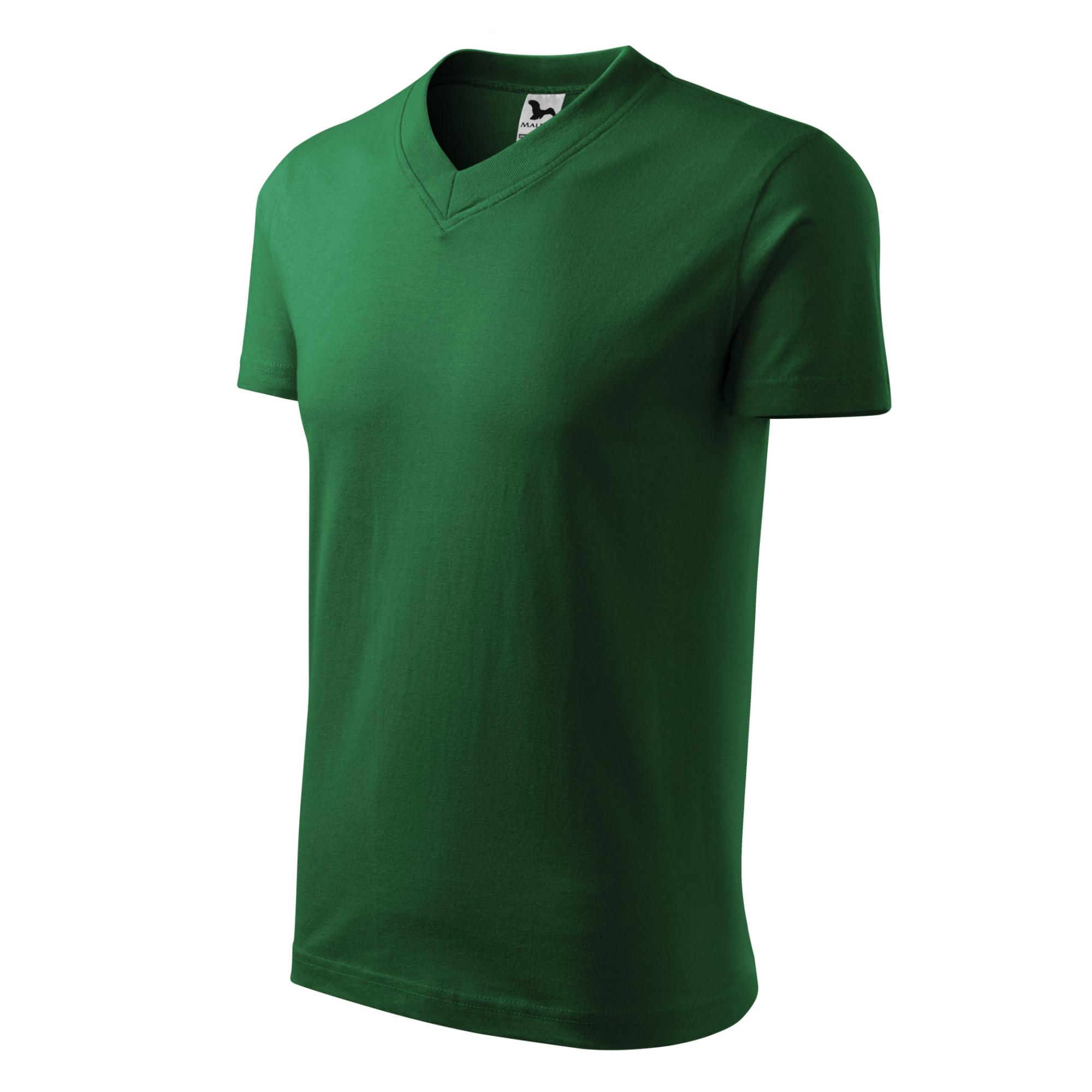 Tricou unisex V-neck 102 Verde sticla
