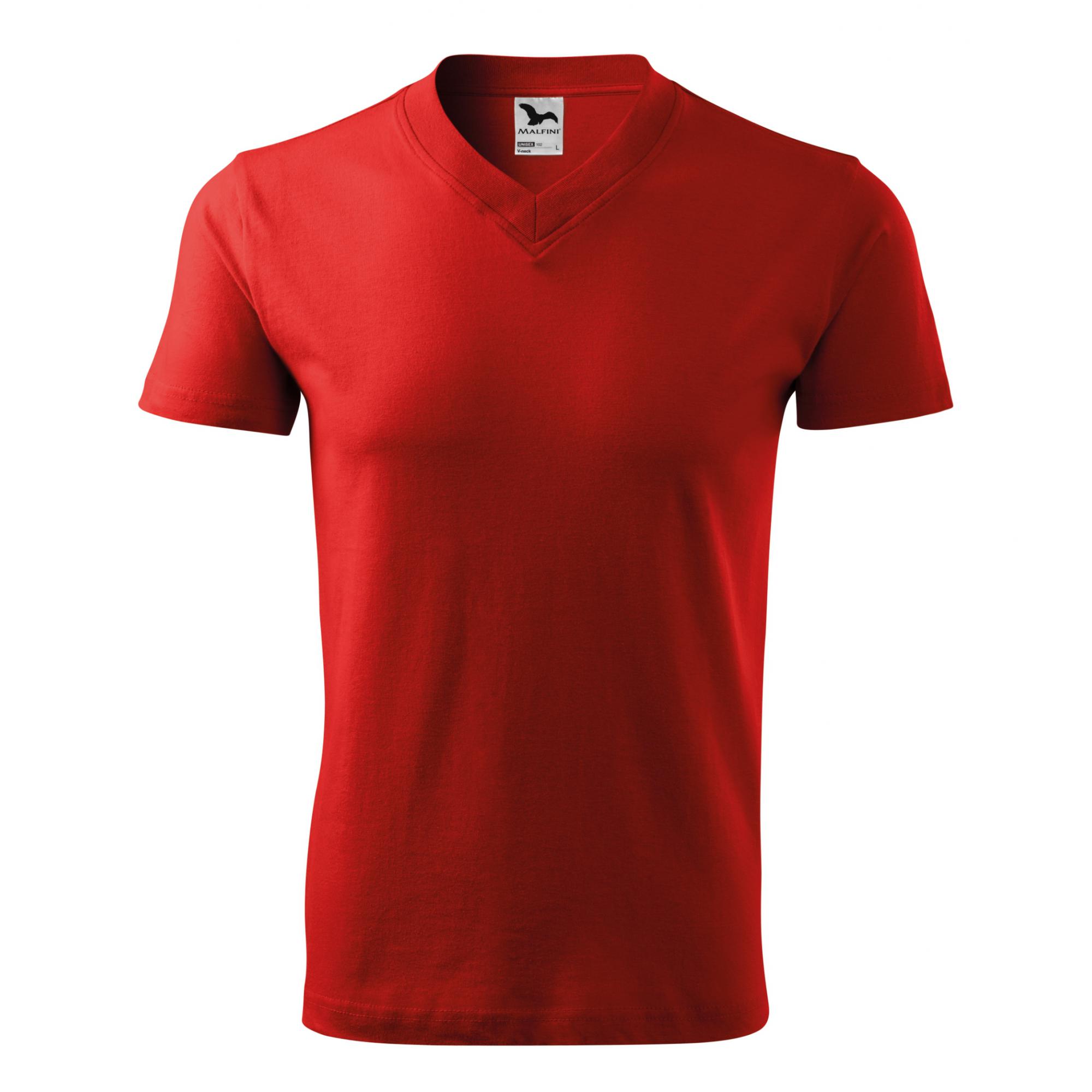 Tricou unisex V-neck 102 Rosu XL