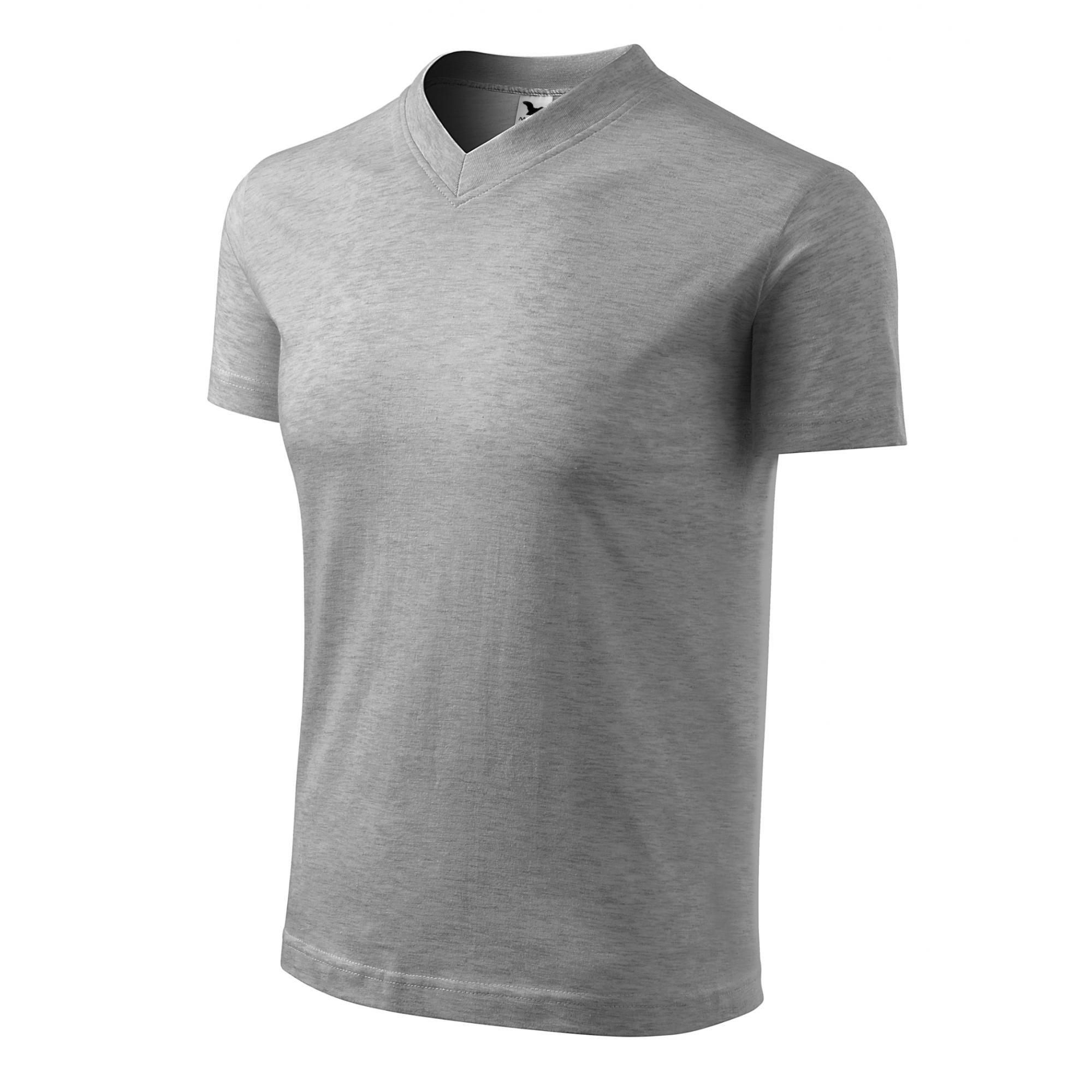 Tricou unisex V-neck 102 Gri închis